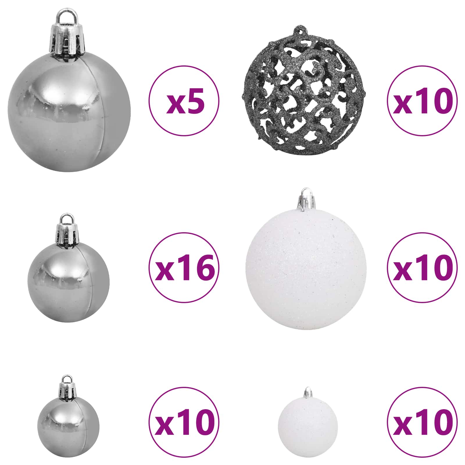 Kunstkerstboom met 300 LED Wit 240 cm PVC en Staal is nu te koop bij PeponiXL, paradijselijk wonen!