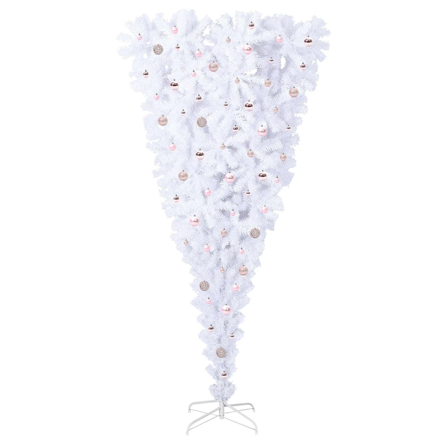 Kunstkerstboom met 300 LED Wit 240 cm PVC en Staal is nu te koop bij PeponiXL, paradijselijk wonen!