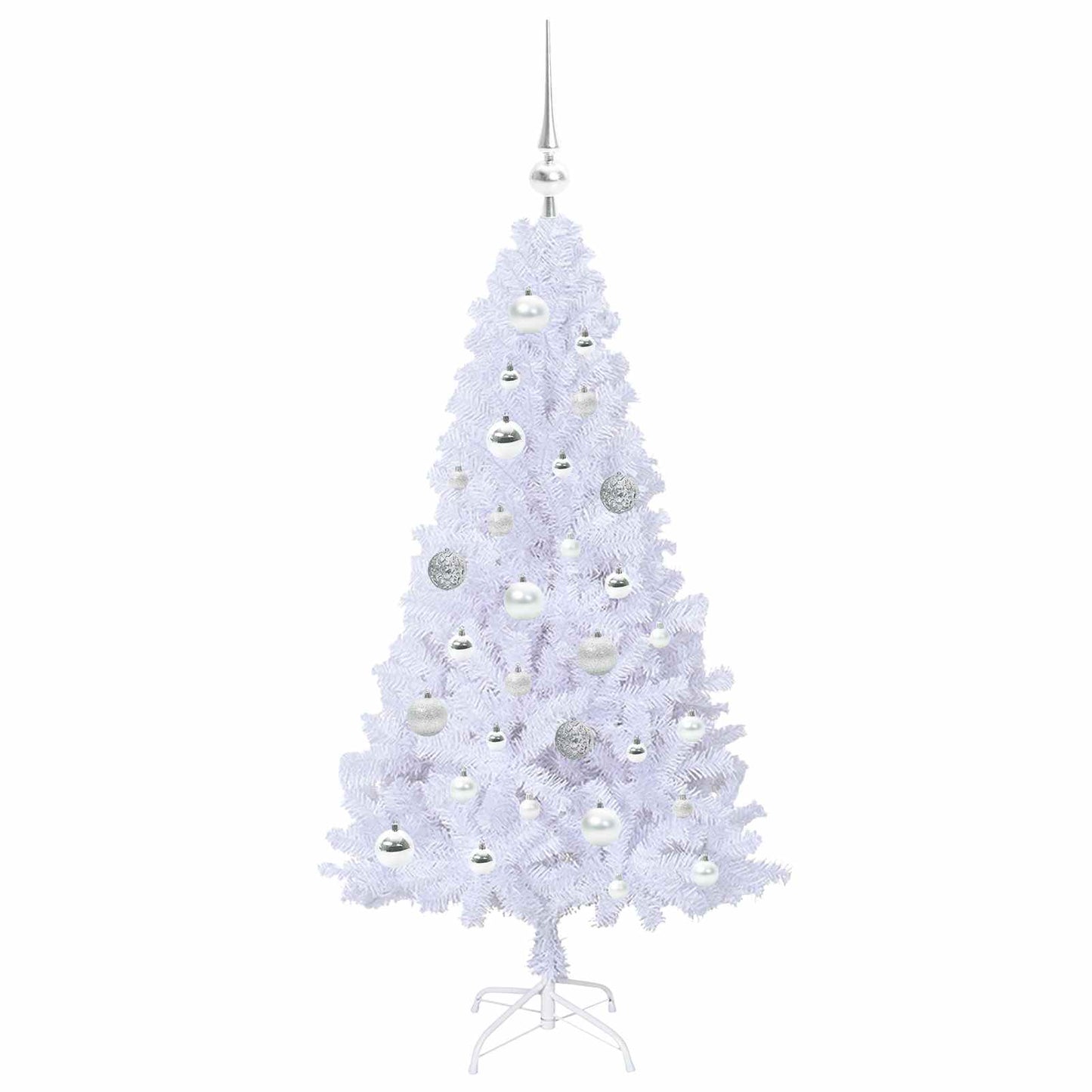 Kunstkerstboom met 150 LED Wit 120 cm PVC en staal is nu te koop bij PeponiXL, paradijselijk wonen!