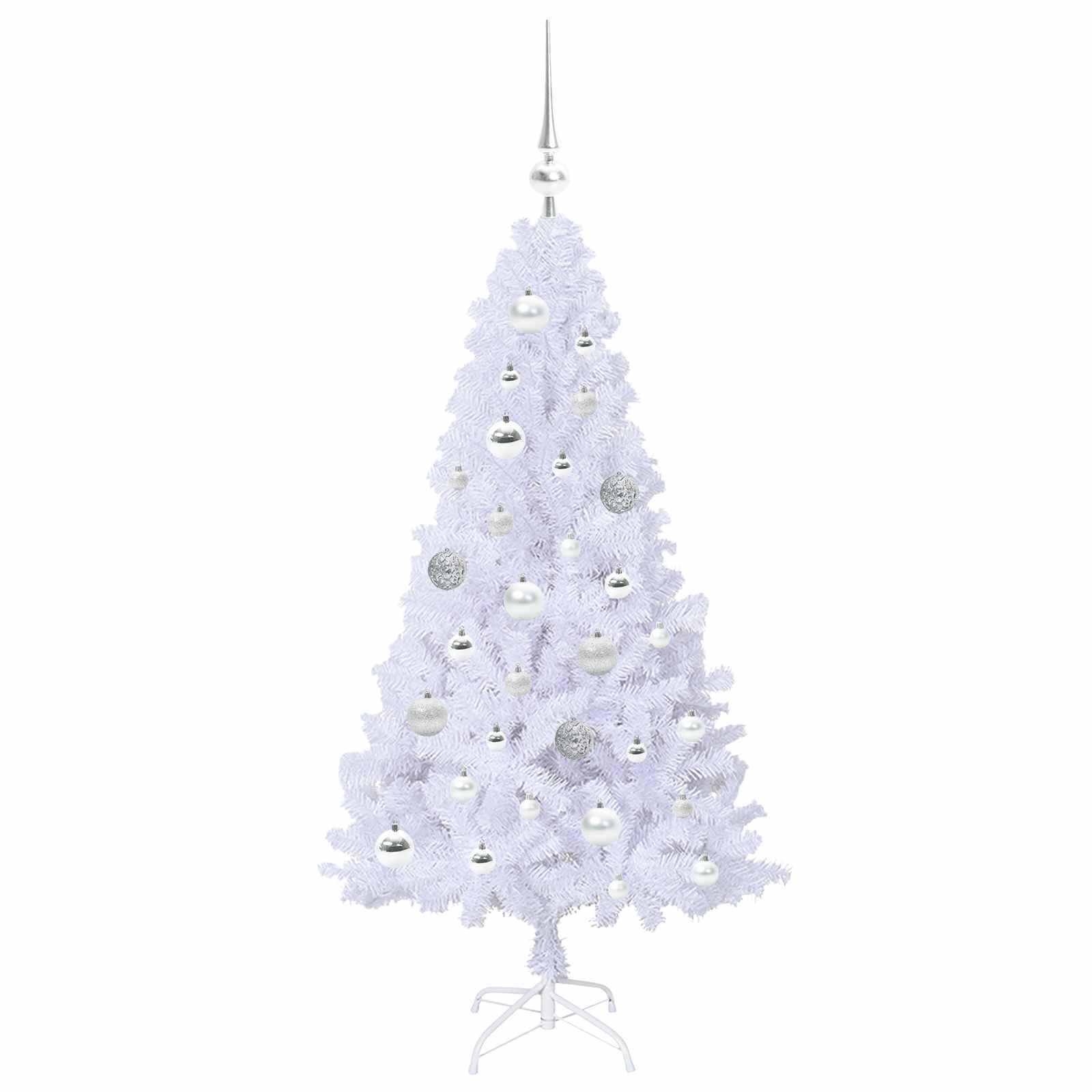 Kunstkerstboom met 150 LED Wit 120 cm PVC en staal is nu te koop bij PeponiXL, paradijselijk wonen!
