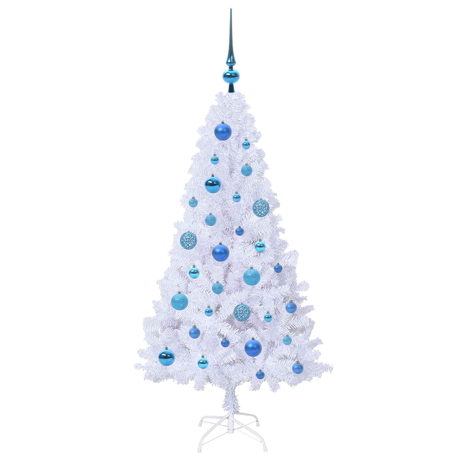 Kunstkerstboom met 150 LED Wit 120 cm PVC en staal is nu te koop bij PeponiXL, paradijselijk wonen!