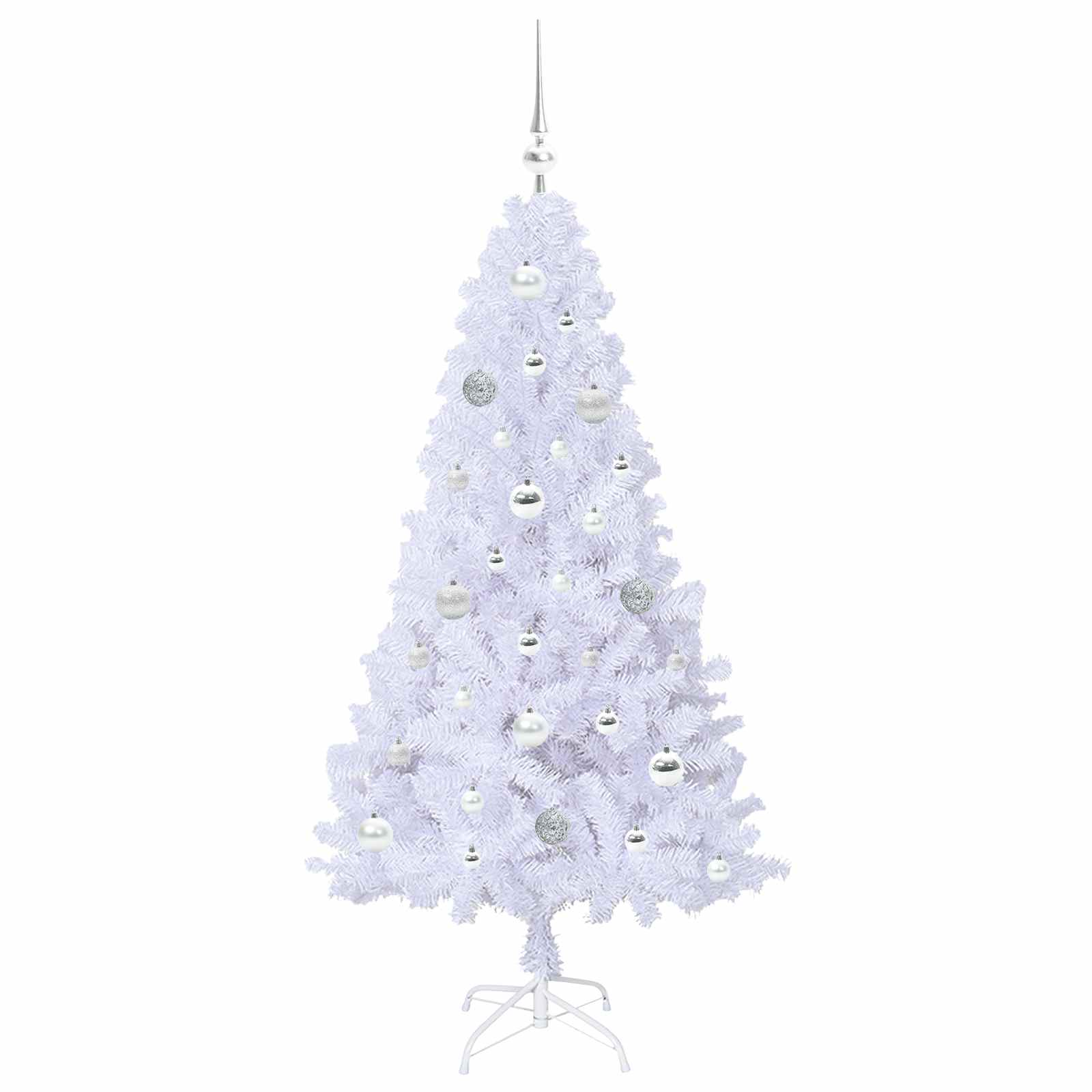 Kunstkerstboom met 150 LED Wit 150 cm PVC en staal is nu te koop bij PeponiXL, paradijselijk wonen!