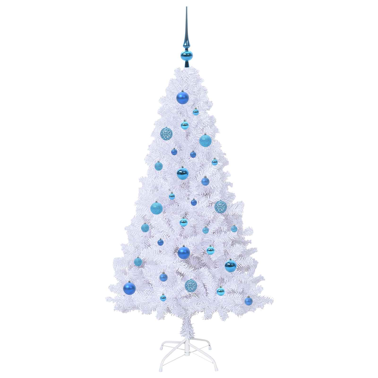 Kunstkerstboom met 150 LED Wit 150 cm PVC en staal is nu te koop bij PeponiXL, paradijselijk wonen!