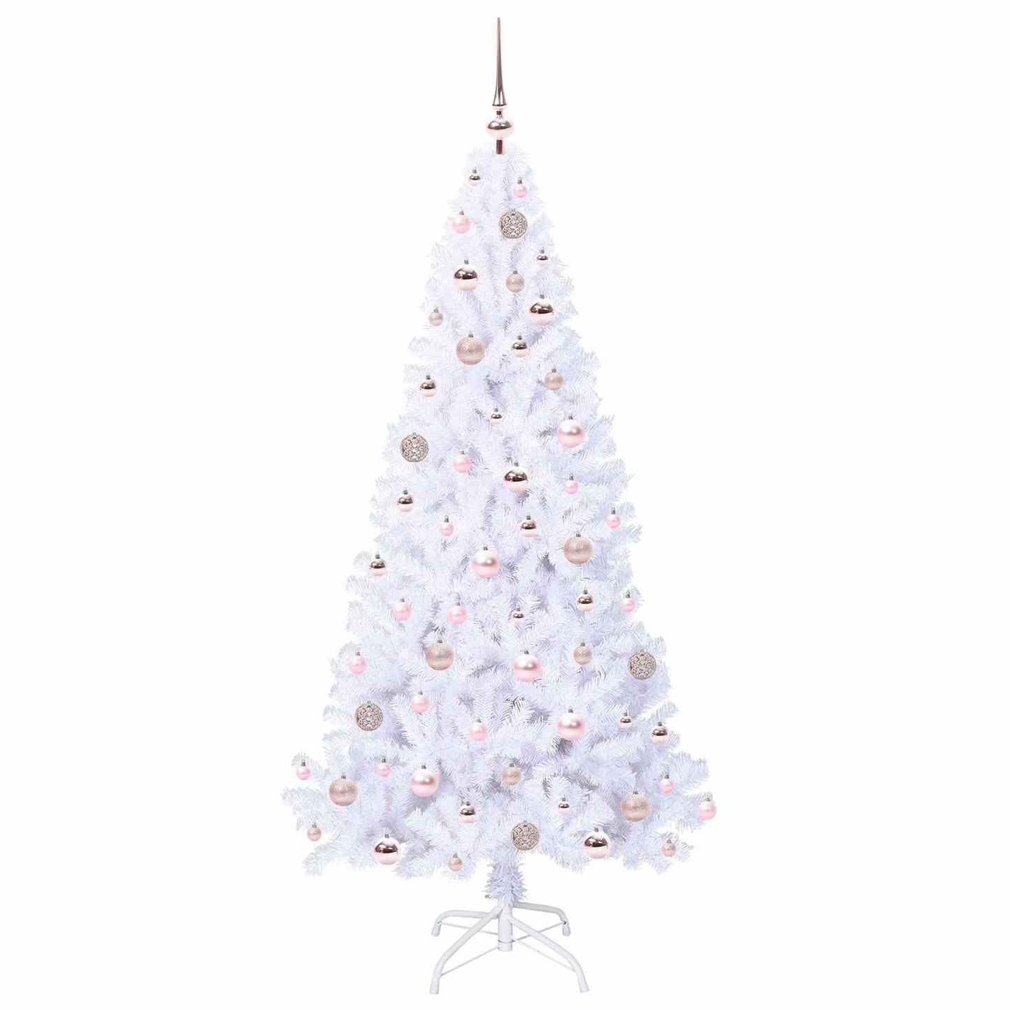 Kunstkerstboom met 300 LED Wit 180 cm PVC en staal is nu te koop bij PeponiXL, paradijselijk wonen!