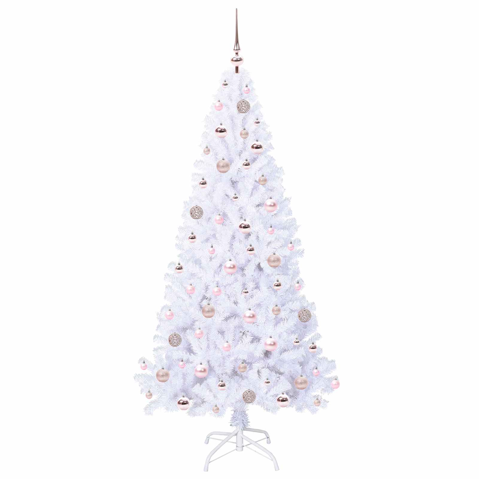 Kunstkerstboom met 300 LED Wit 180 cm PVC en staal is nu te koop bij PeponiXL, paradijselijk wonen!