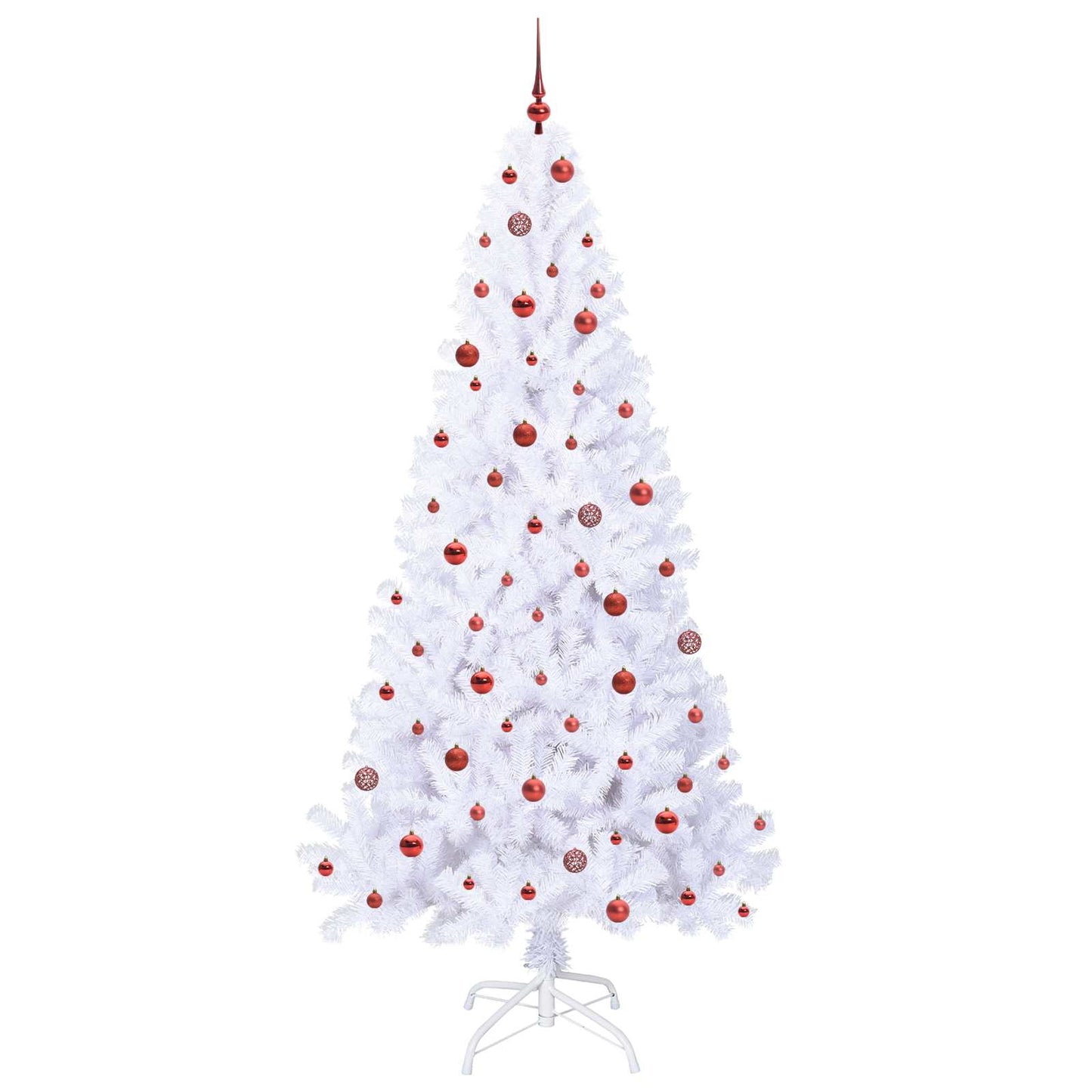 Kunstkerstboom met 300 LED Wit 240 cm PVC en staal is nu te koop bij PeponiXL, paradijselijk wonen!