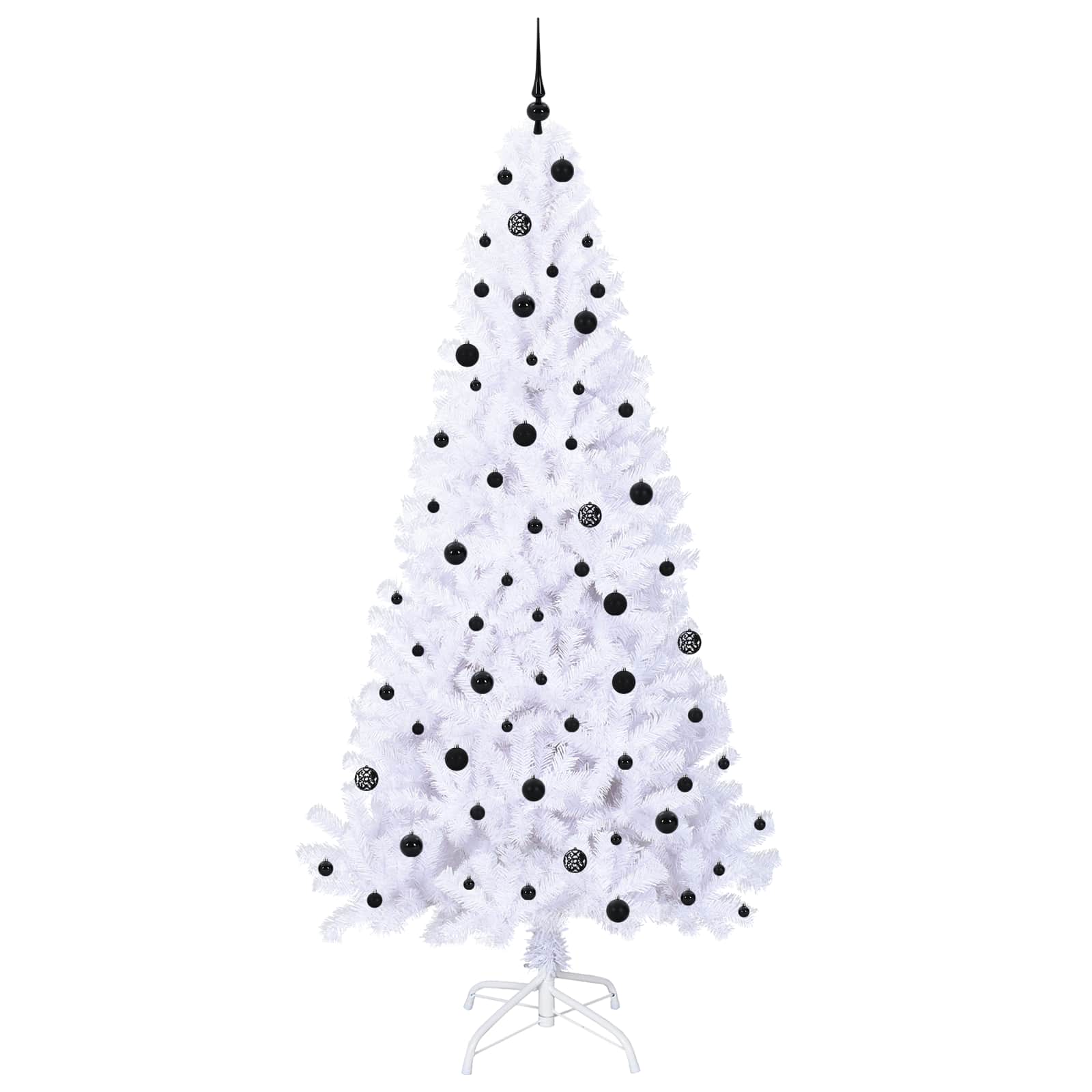 Kunstkerstboom met 300 LED Wit 240 cm PVC en staal is nu te koop bij PeponiXL, paradijselijk wonen!