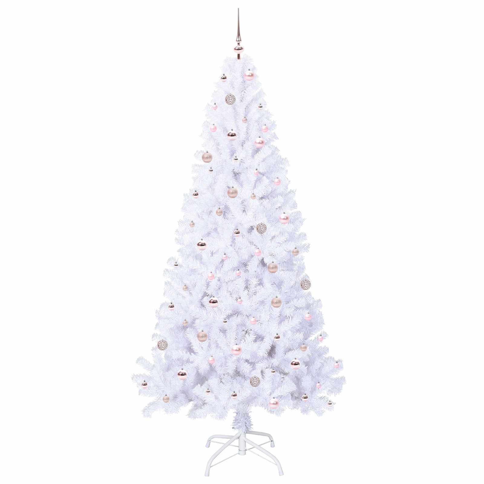 Kunstkerstboom met 300 LED Wit 240 cm PVC en staal is nu te koop bij PeponiXL, paradijselijk wonen!