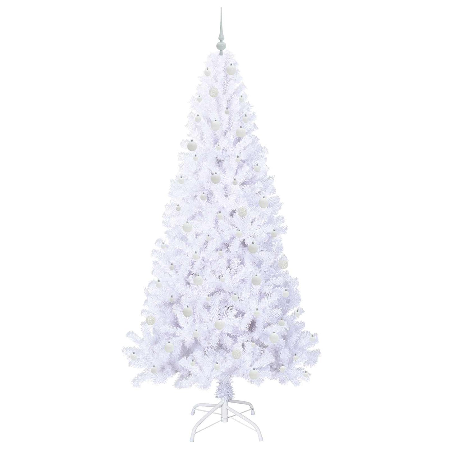 Kunstkerstboom met 300 LED Wit 240 cm PVC en staal is nu te koop bij PeponiXL, paradijselijk wonen!