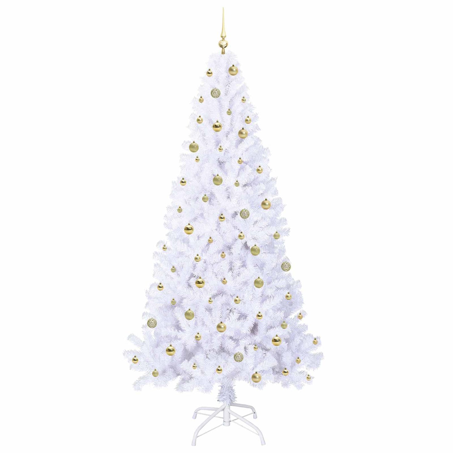 Kunstkerstboom met 300 LED Wit 240 cm PVC en staal is nu te koop bij PeponiXL, paradijselijk wonen!