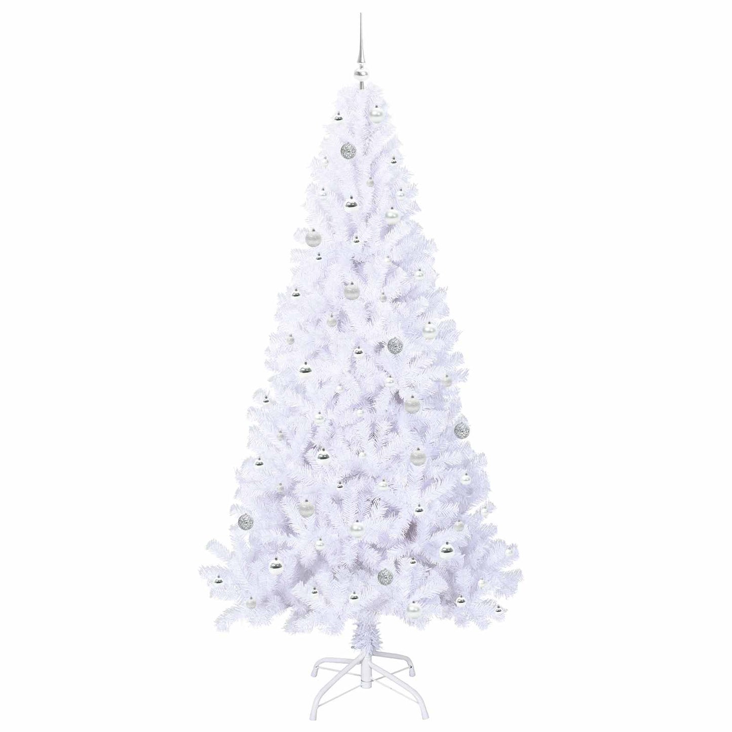 Kunstkerstboom met 300 LED Wit 240 cm PVC en staal is nu te koop bij PeponiXL, paradijselijk wonen!