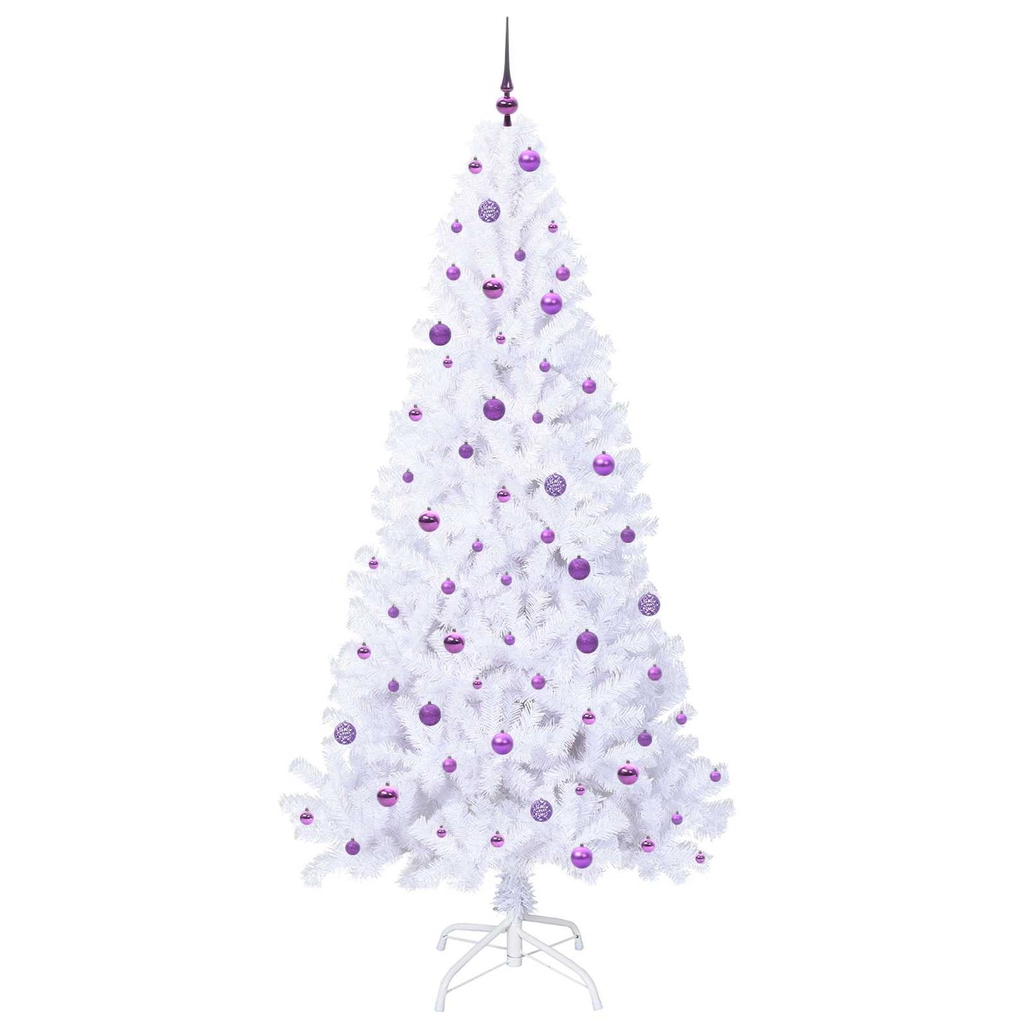 Kunstkerstboom met 300 LED Wit 240 cm PVC en staal is nu te koop bij PeponiXL, paradijselijk wonen!