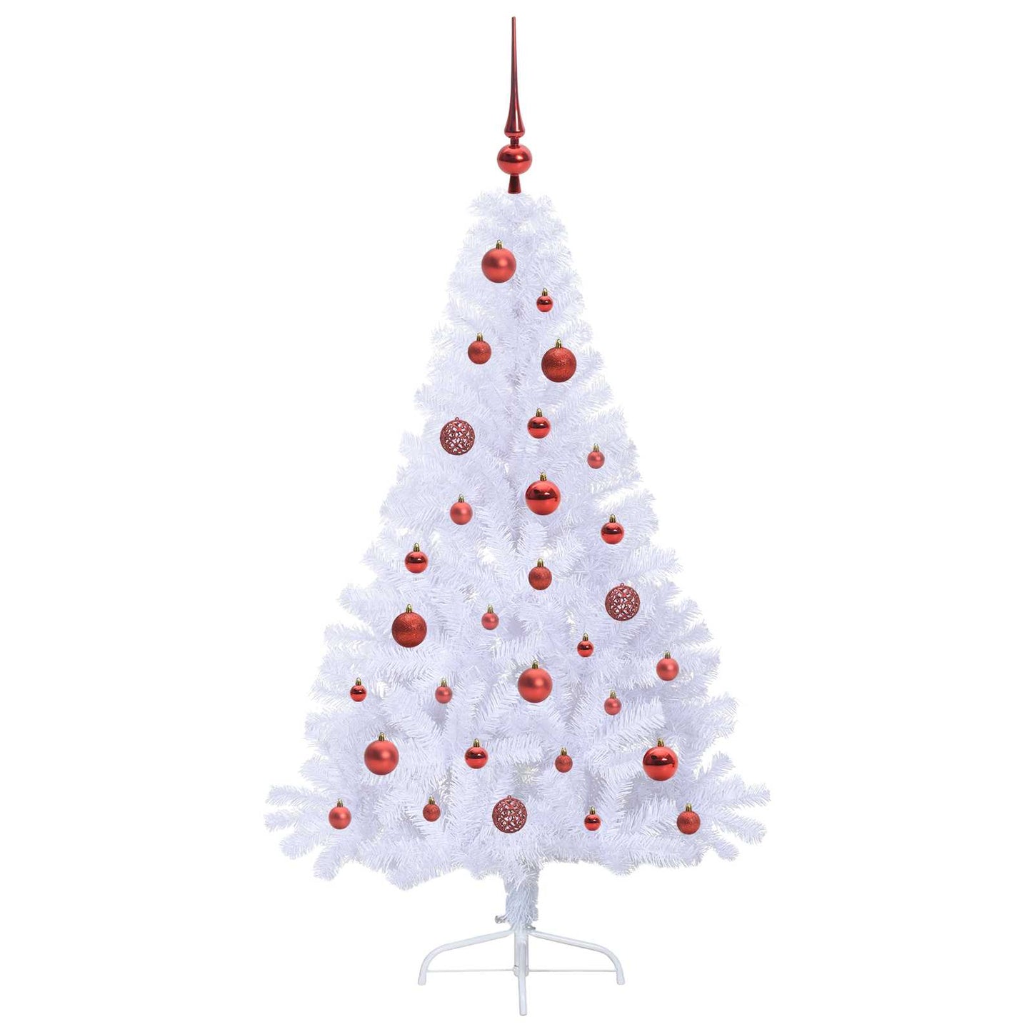 Kunstkerstboom met 150 LED Wit 150 cm PVC en staal is nu te koop bij PeponiXL, paradijselijk wonen!
