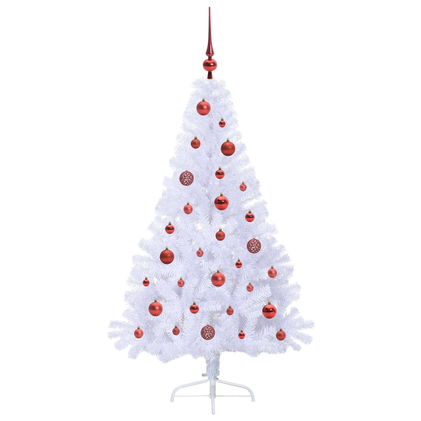 Kunstkerstboom met 150 LED Wit 150 cm PVC en staal is nu te koop bij PeponiXL, paradijselijk wonen!
