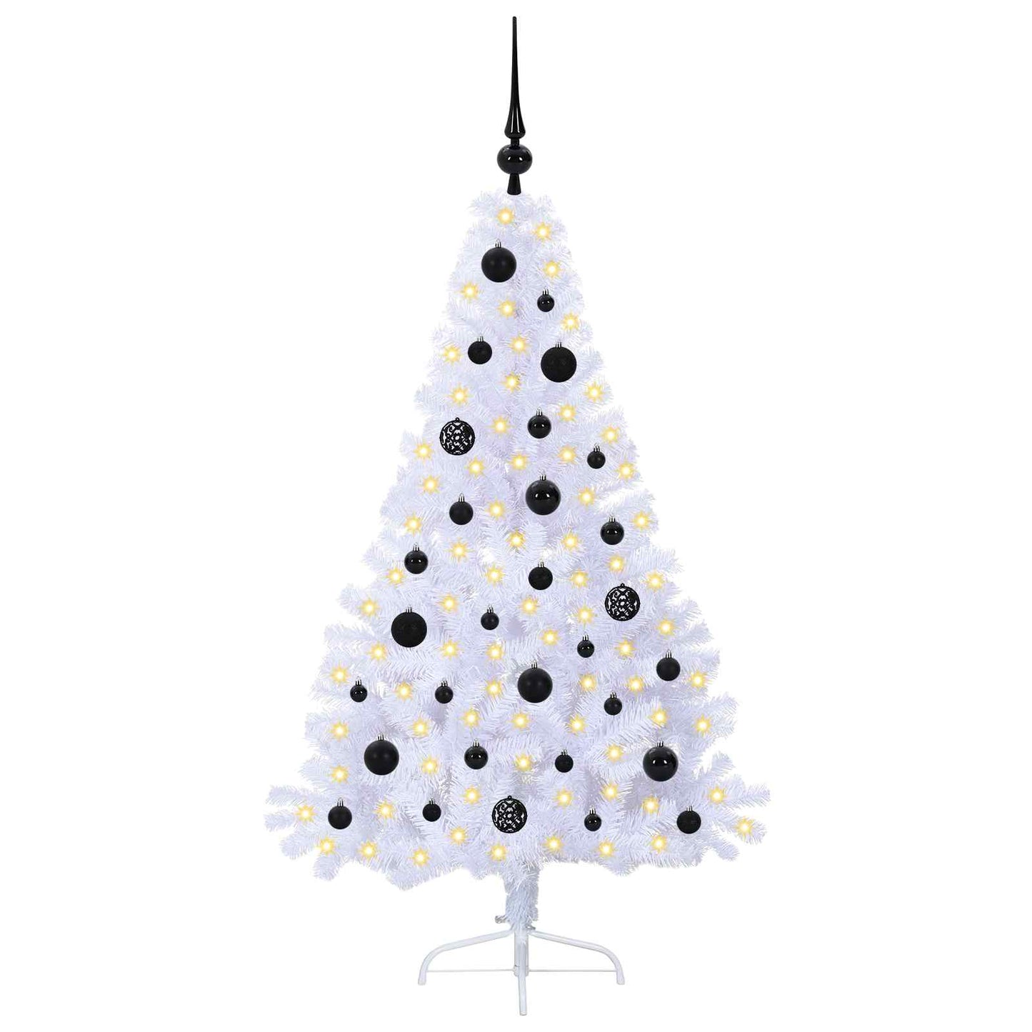 Kunstkerstboom met 150 LED Wit 150 cm PVC en staal is nu te koop bij PeponiXL, paradijselijk wonen!
