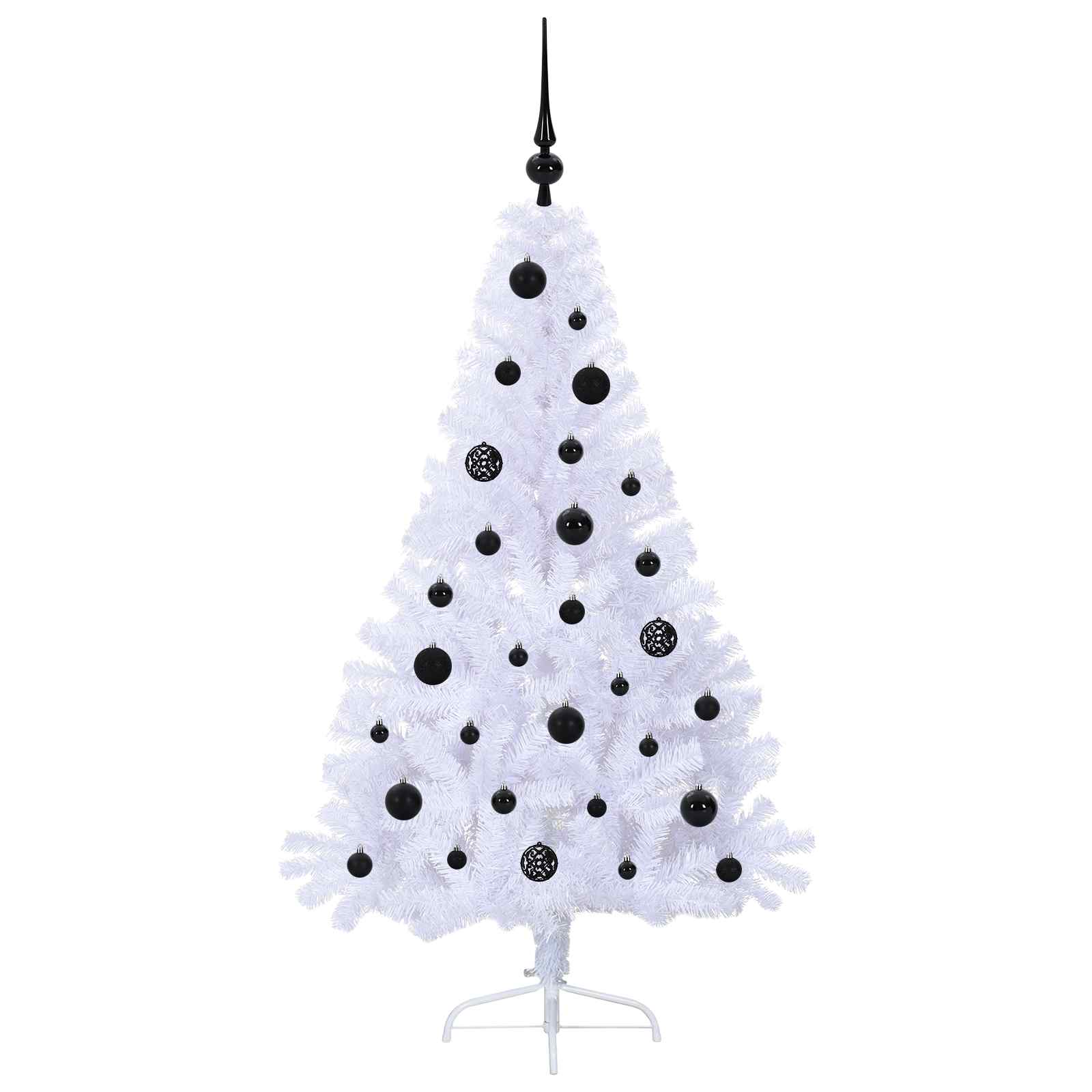 Kunstkerstboom met 150 LED Wit 150 cm PVC en staal is nu te koop bij PeponiXL, paradijselijk wonen!