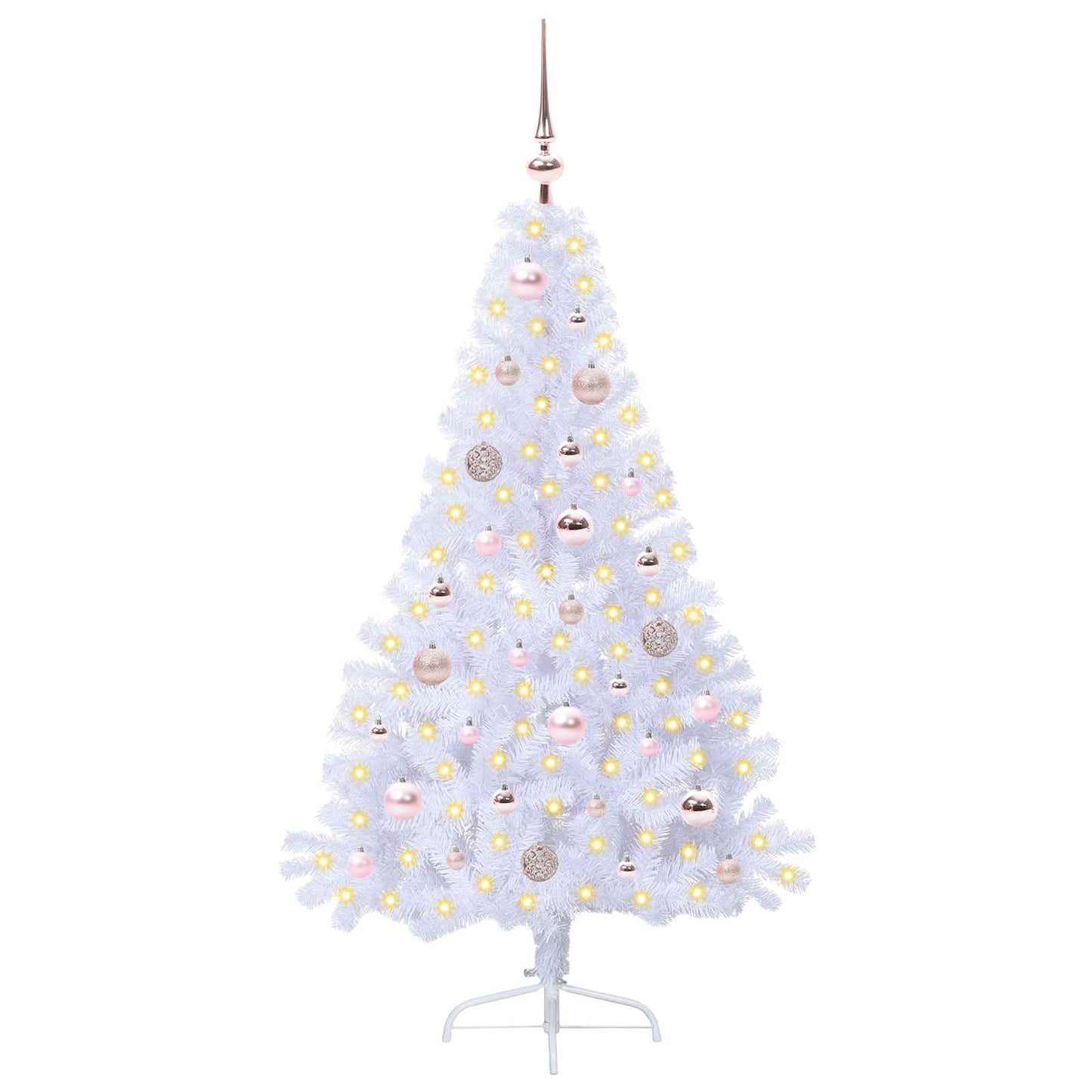 Kunstkerstboom met 150 LED Wit 150 cm PVC en staal is nu te koop bij PeponiXL, paradijselijk wonen!