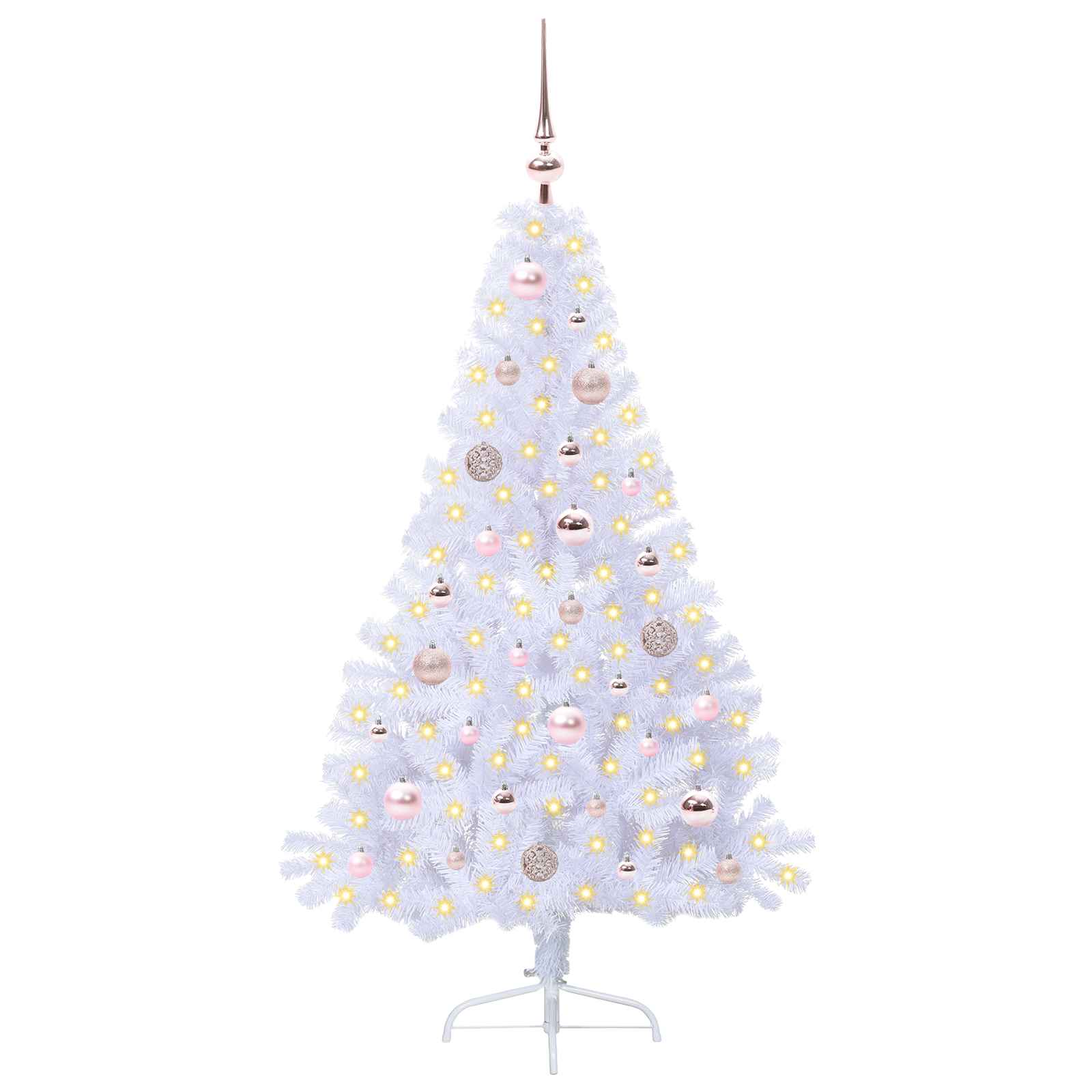 Kunstkerstboom met 150 LED Wit 150 cm PVC en staal is nu te koop bij PeponiXL, paradijselijk wonen!