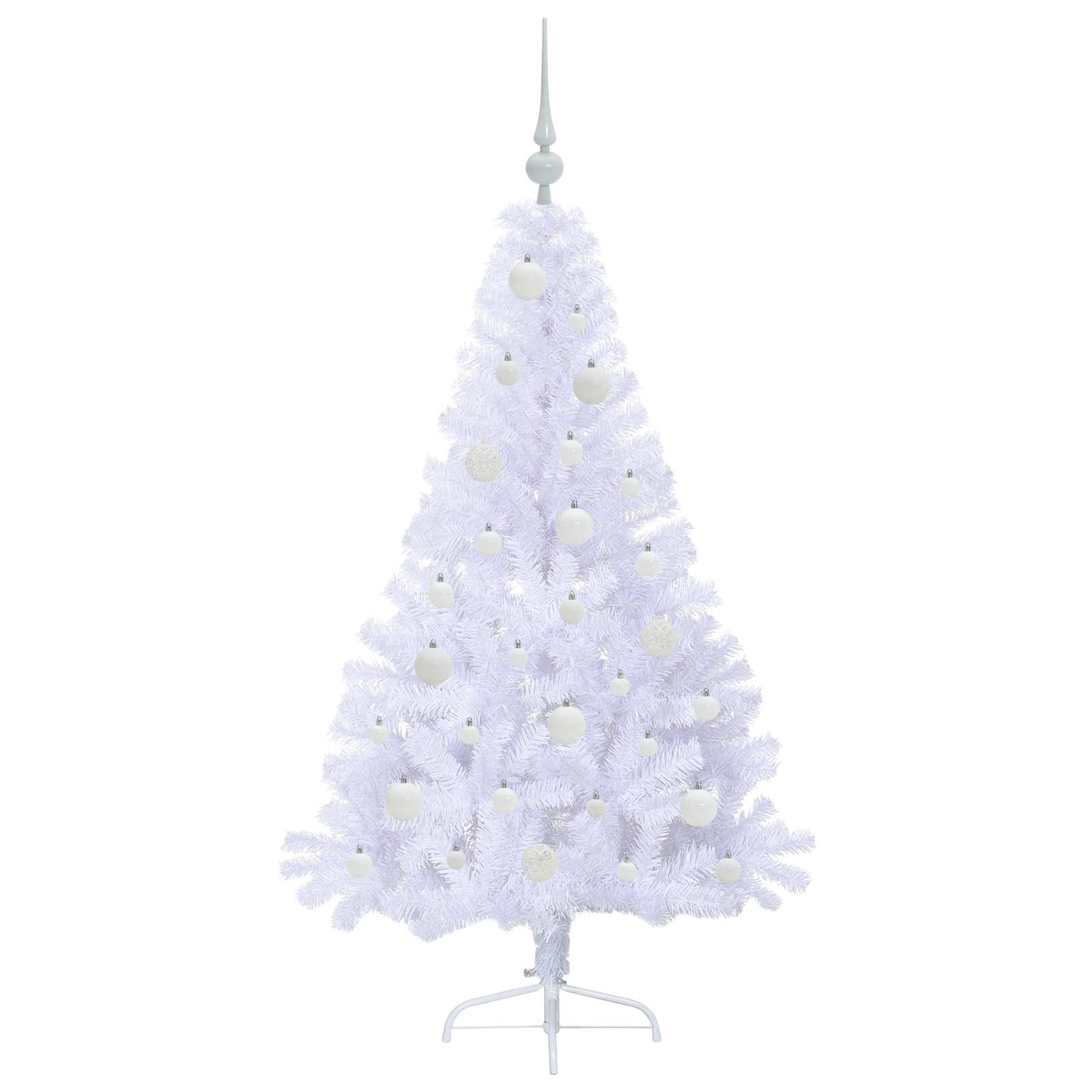 Kunstkerstboom met 150 LED Wit 150 cm PVC en staal is nu te koop bij PeponiXL, paradijselijk wonen!