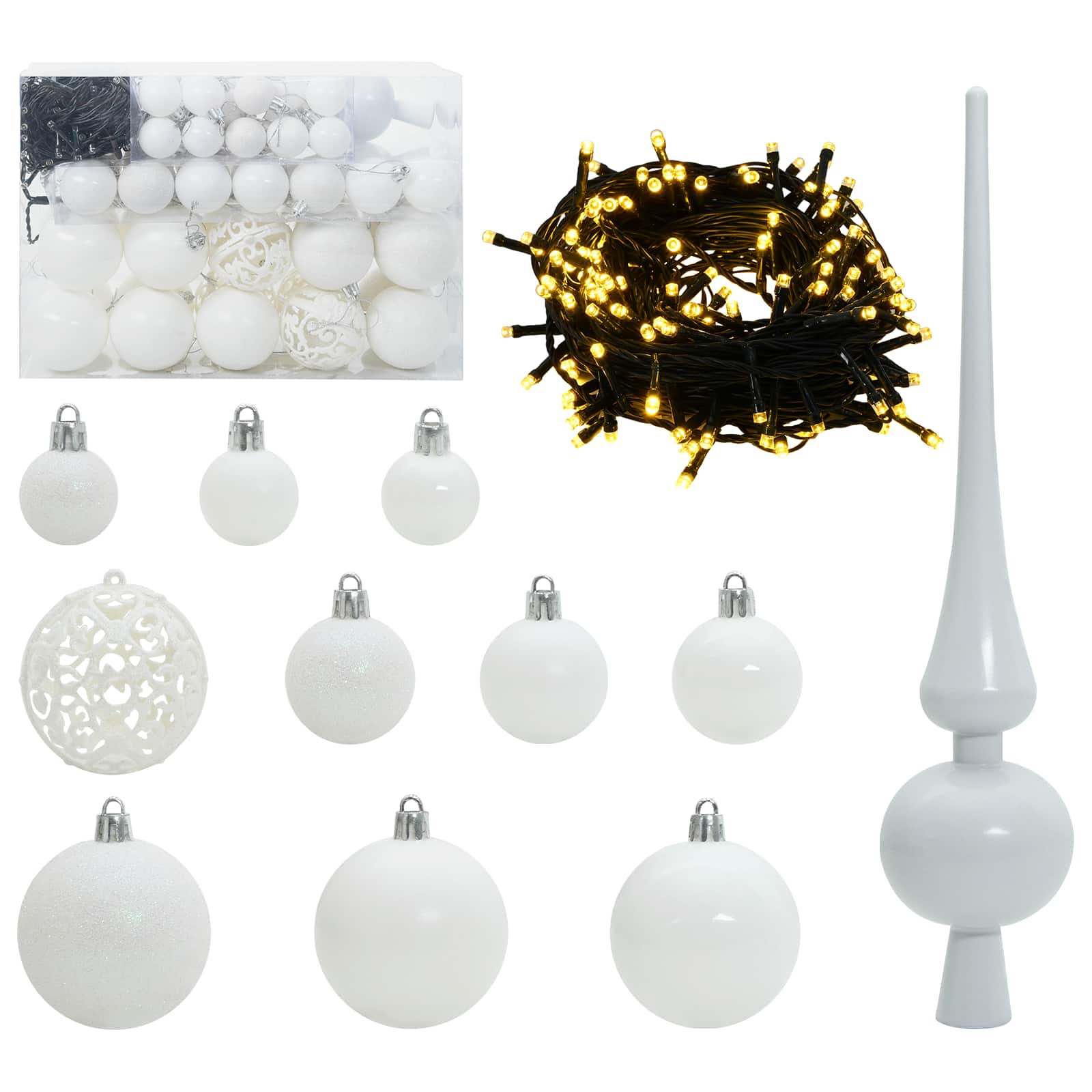 Kunstkerstboom met 150 LED Wit 150 cm PVC en staal is nu te koop bij PeponiXL, paradijselijk wonen!