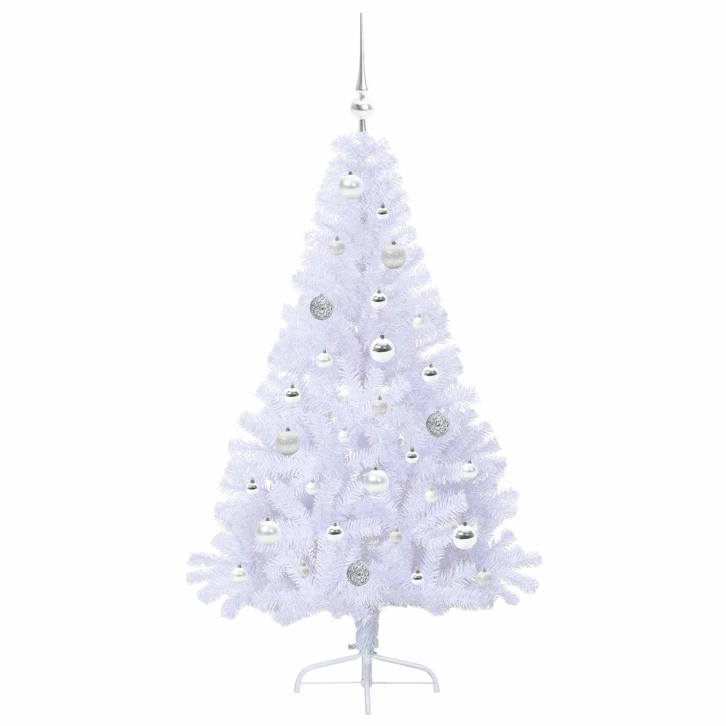Kunstkerstboom met 150 LED Wit 150 cm PVC en staal is nu te koop bij PeponiXL, paradijselijk wonen!