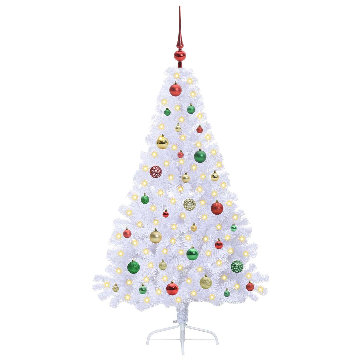 Kunstkerstboom met 150 LED Wit 150 cm PVC en staal is nu te koop bij PeponiXL, paradijselijk wonen!