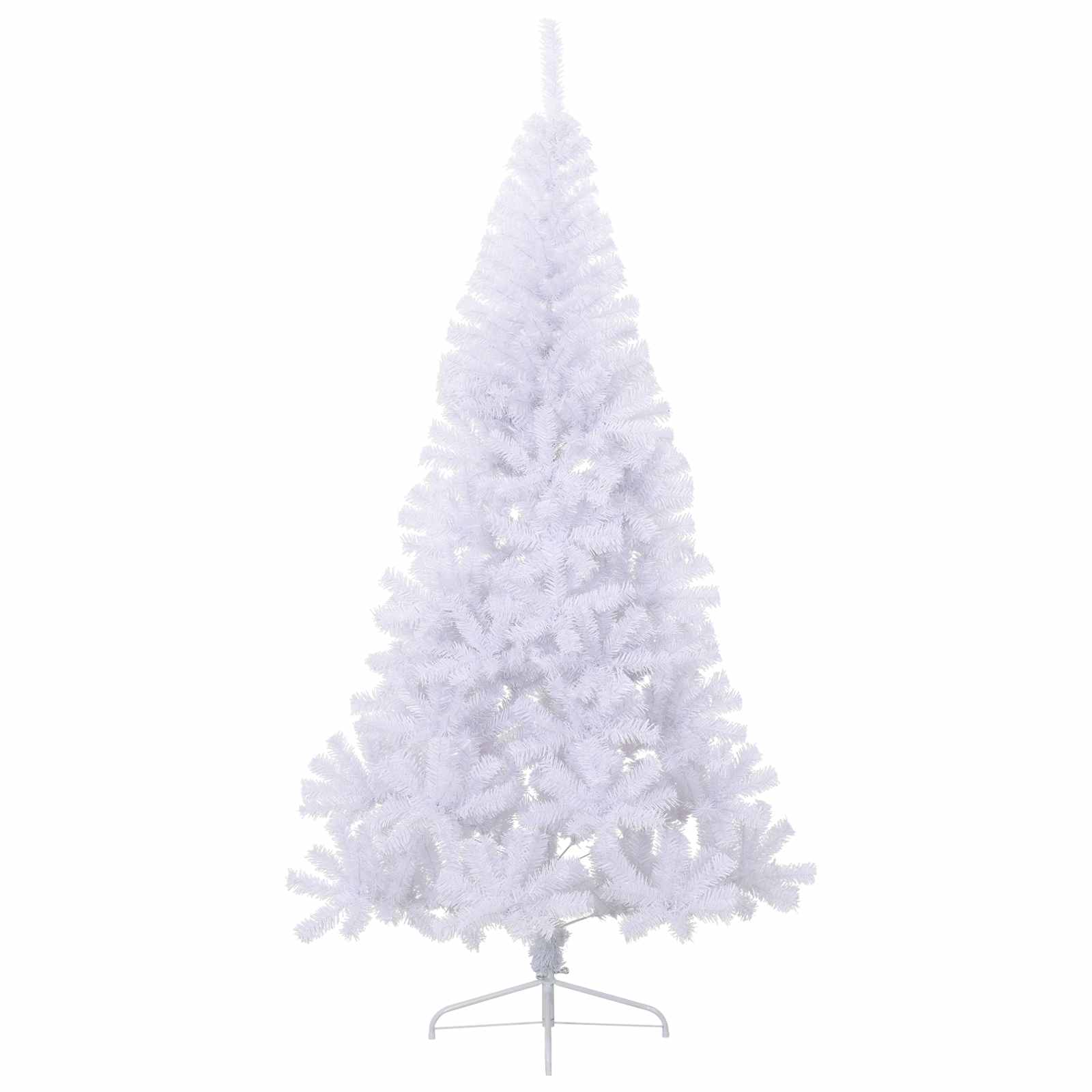 Kunstkerstboom met 300 LED Wit 210 cm PVC en staal is nu te koop bij PeponiXL, paradijselijk wonen!
