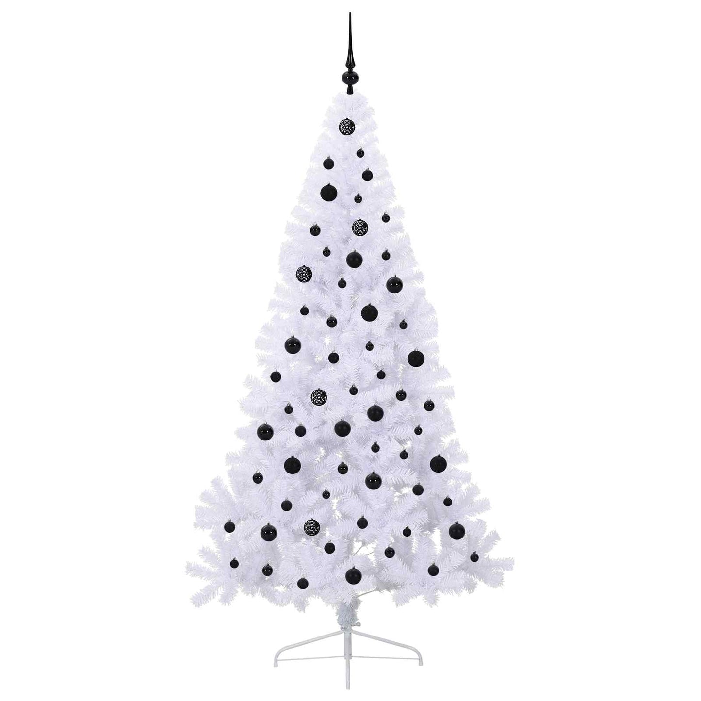 Kunstkerstboom met 300 LED Wit 210 cm PVC en staal is nu te koop bij PeponiXL, paradijselijk wonen!