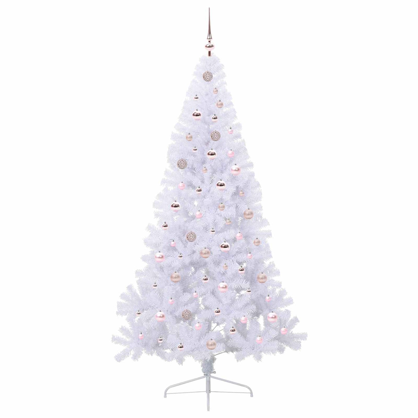 Kunstkerstboom met 300 LED Wit 210 cm PVC en staal is nu te koop bij PeponiXL, paradijselijk wonen!