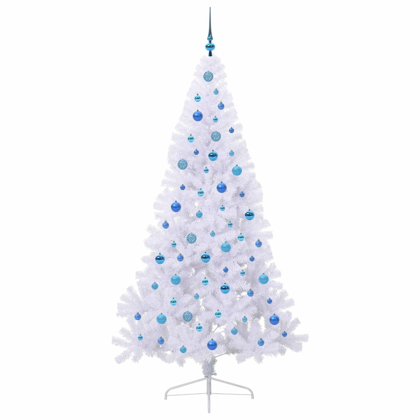 Kunstkerstboom met 300 LED Wit 210 cm PVC en staal is nu te koop bij PeponiXL, paradijselijk wonen!