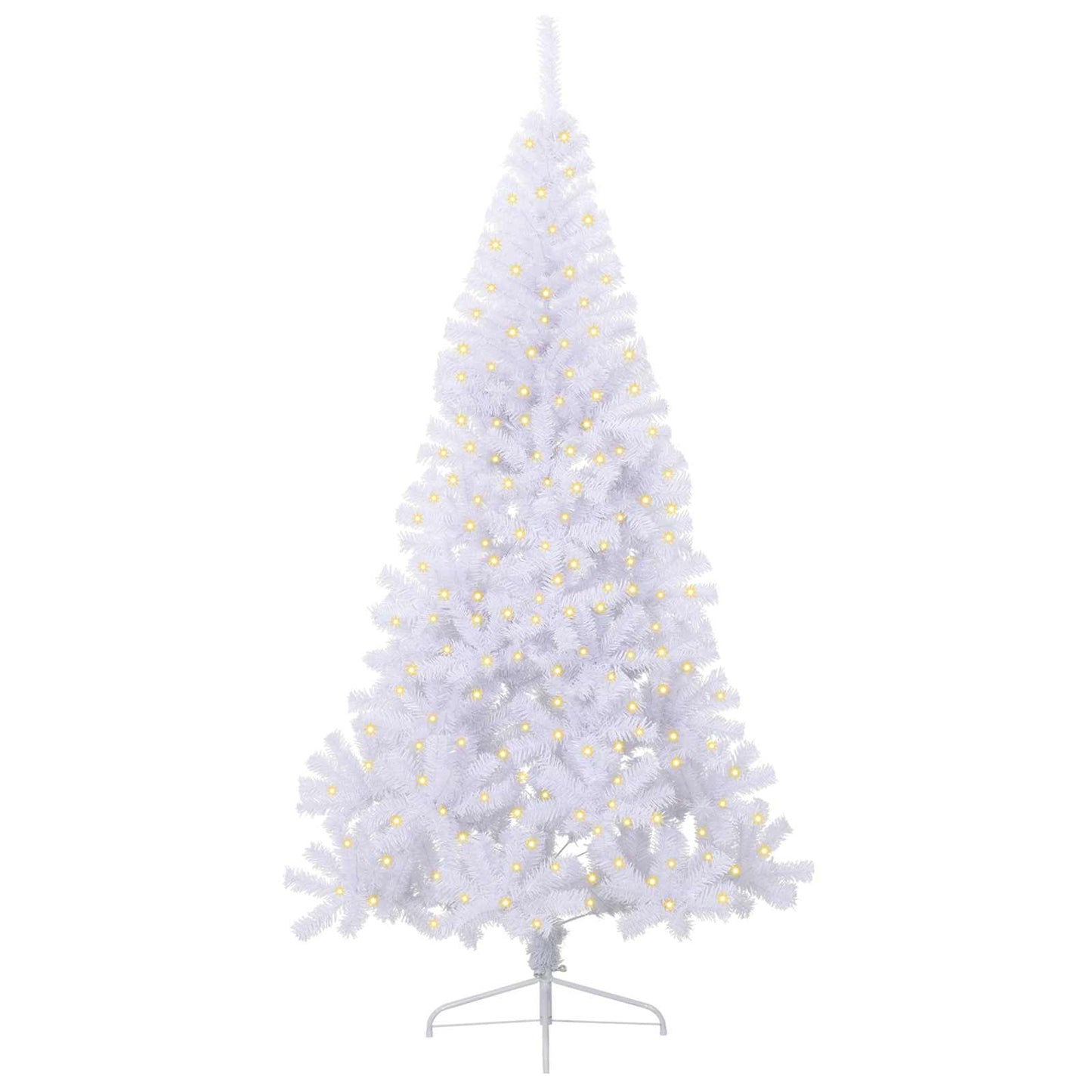 Kunstkerstboom met 300 LED Wit 240 cm PVC en staal is nu te koop bij PeponiXL, paradijselijk wonen!