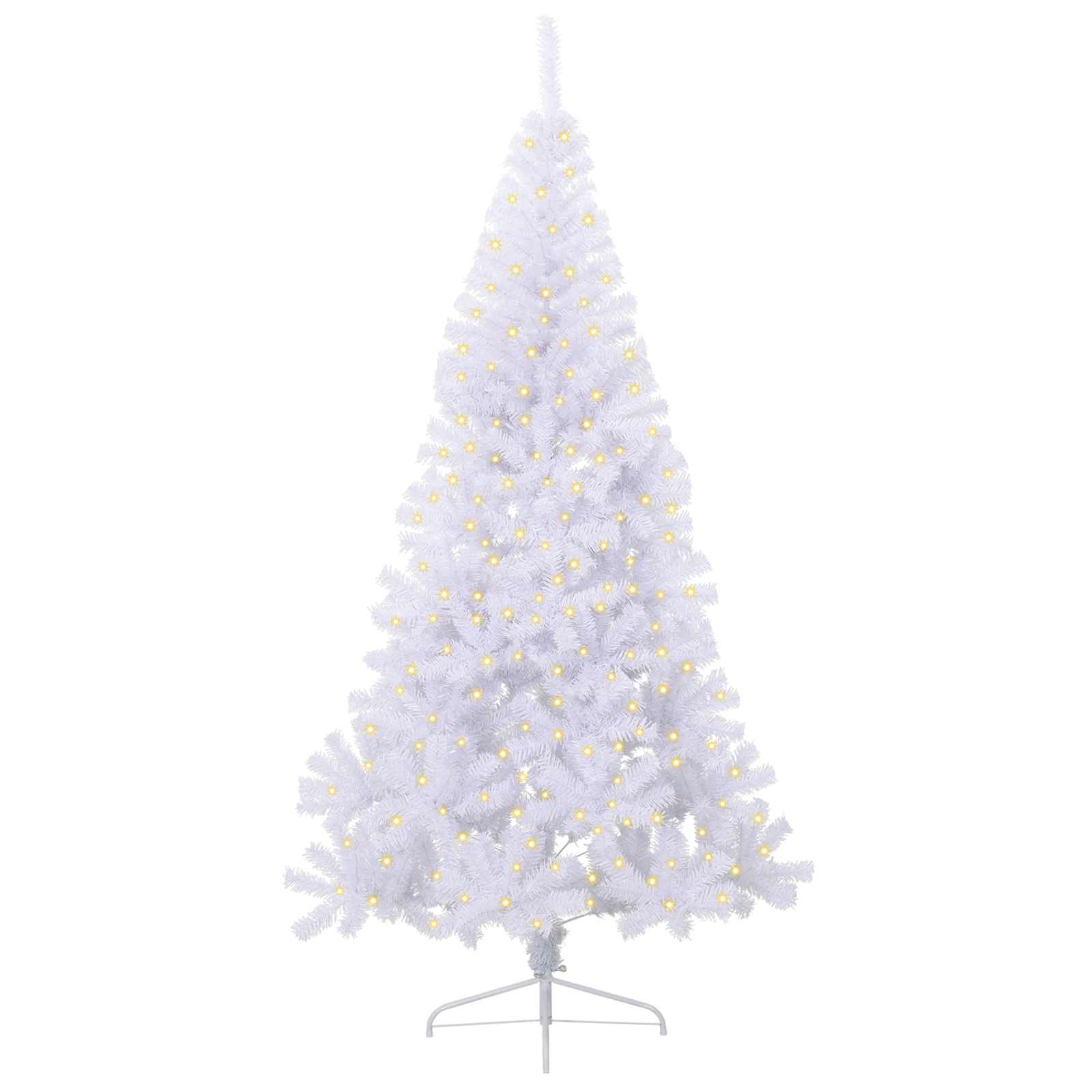 Kunstkerstboom met 300 LED Wit 240 cm PVC en staal is nu te koop bij PeponiXL, paradijselijk wonen!
