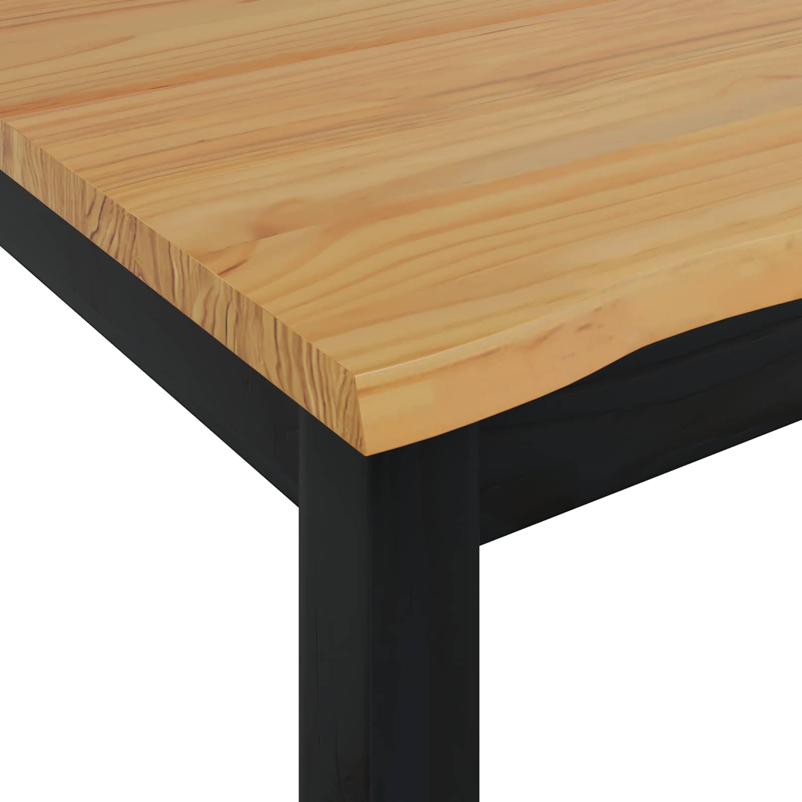 Eettafel EKAI Zwart 112 x 70 x 76,5 cm Massief grenenhout is nu te koop bij PeponiXL, paradijselijk wonen!