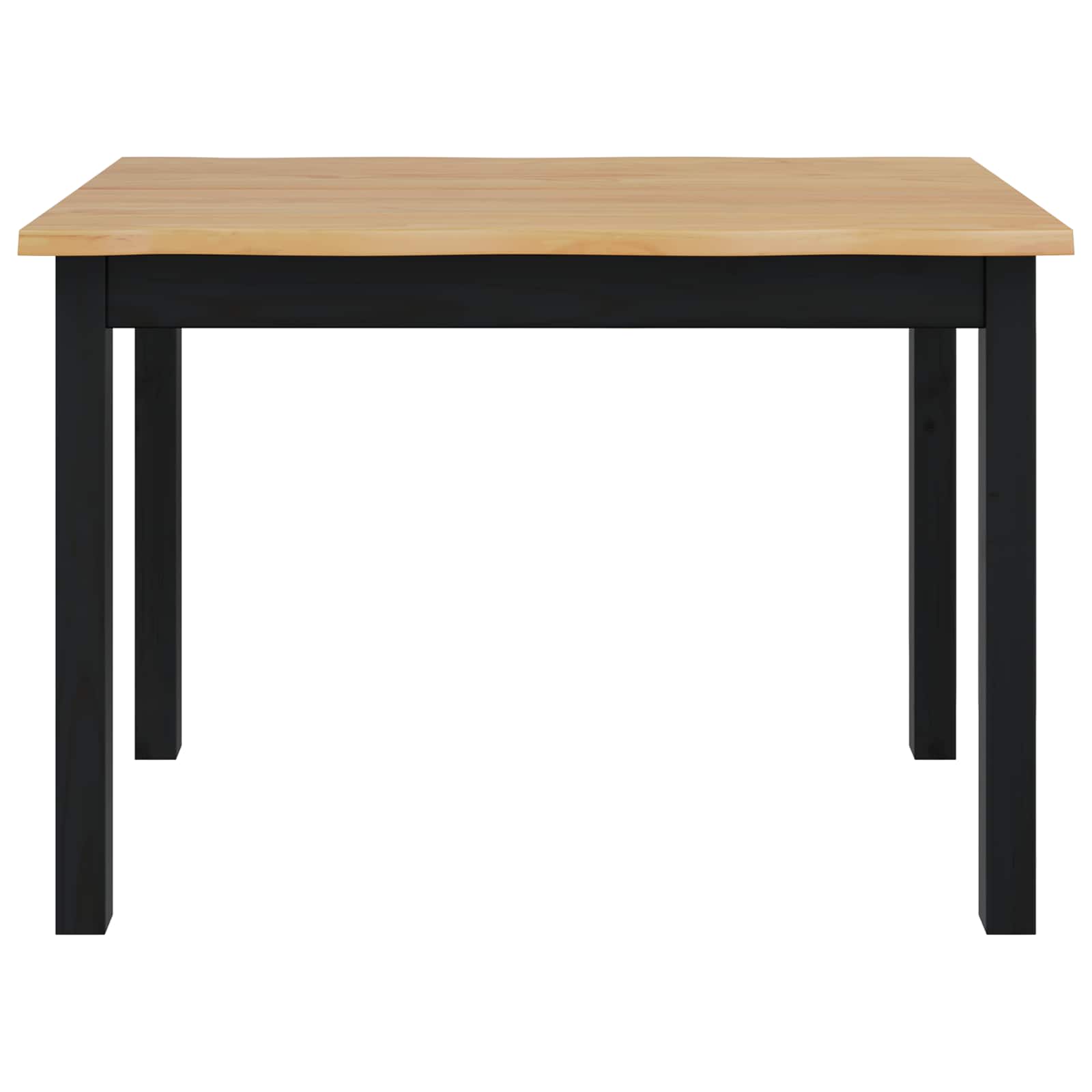 Eettafel EKAI Zwart 112 x 70 x 76,5 cm Massief grenenhout is nu te koop bij PeponiXL, paradijselijk wonen!