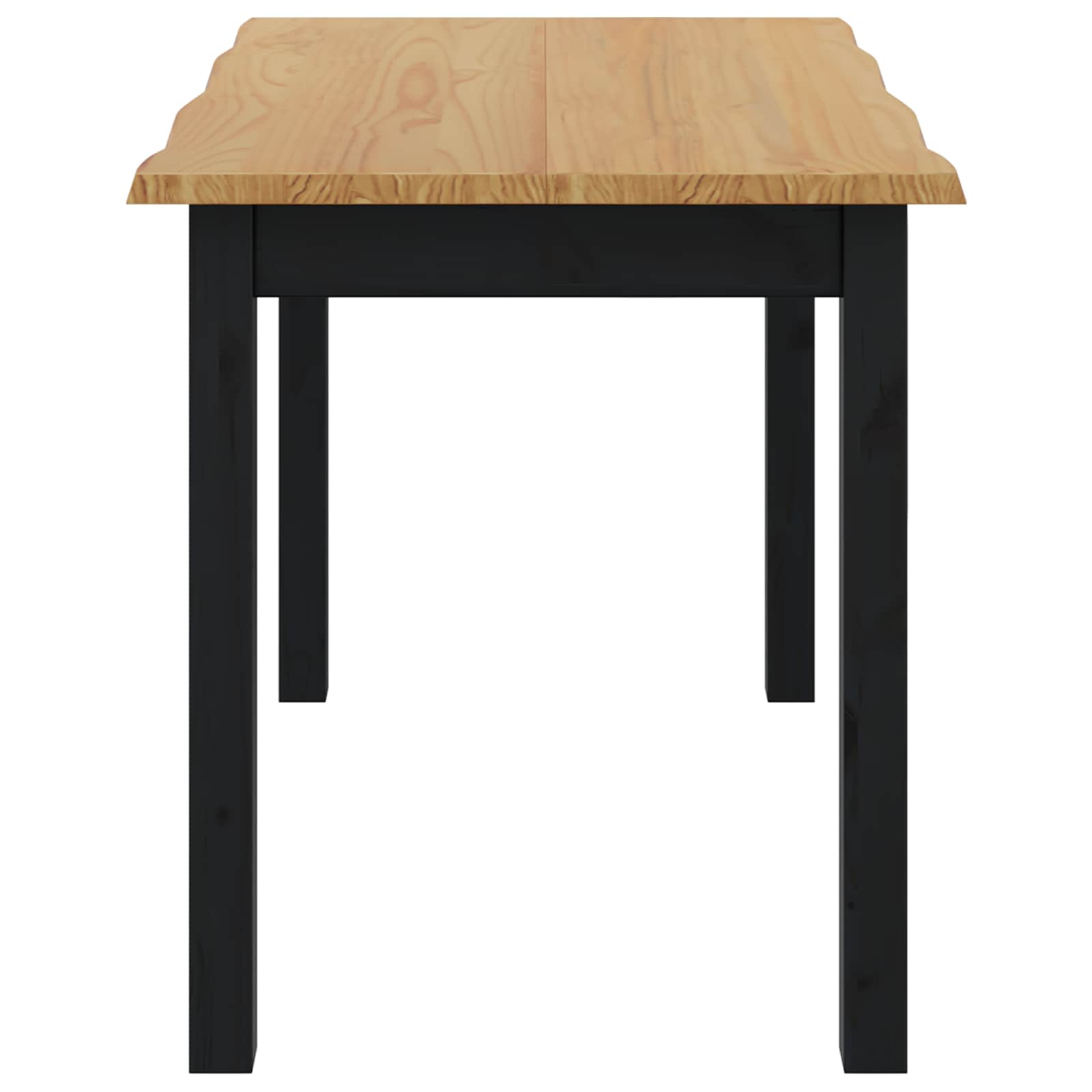 Eettafel EKAI Zwart 112 x 70 x 76,5 cm Massief grenenhout is nu te koop bij PeponiXL, paradijselijk wonen!