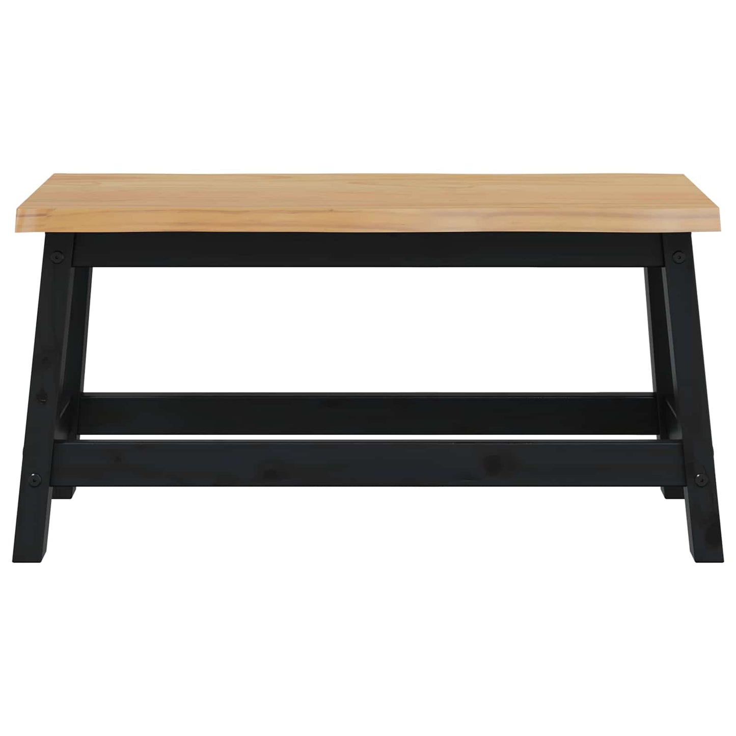 Eetbank EKAI Zwart 91,5 x 29 x 45,5 cm Massief grenenhout is nu te koop bij PeponiXL, paradijselijk wonen!