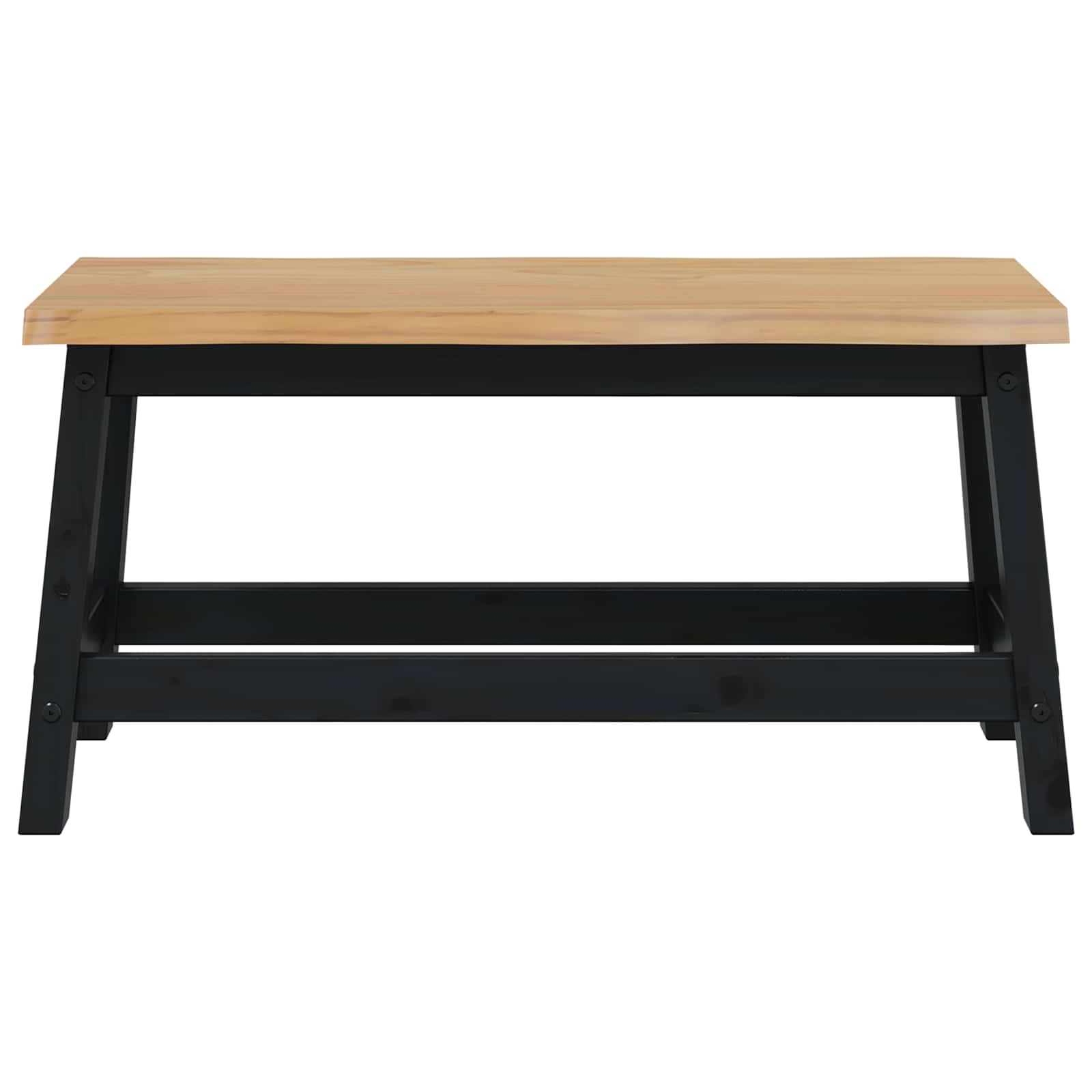 Eetbank EKAI Zwart 91,5 x 29 x 45,5 cm Massief grenenhout is nu te koop bij PeponiXL, paradijselijk wonen!