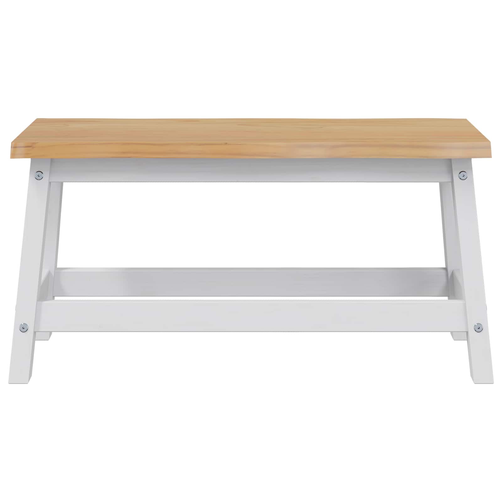 Eetbank EKAI Wit 91,5 x 29 x 45,5 cm Massief grenenhout is nu te koop bij PeponiXL, paradijselijk wonen!