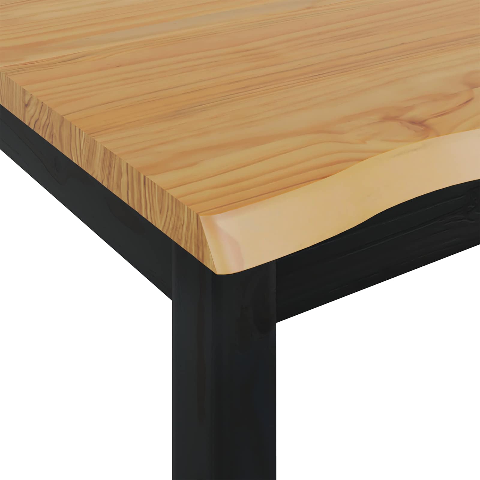 Hoge bartafel EKAI Zwart 112 x 70 x 91 cm Massief grenenhout is nu te koop bij PeponiXL, paradijselijk wonen!