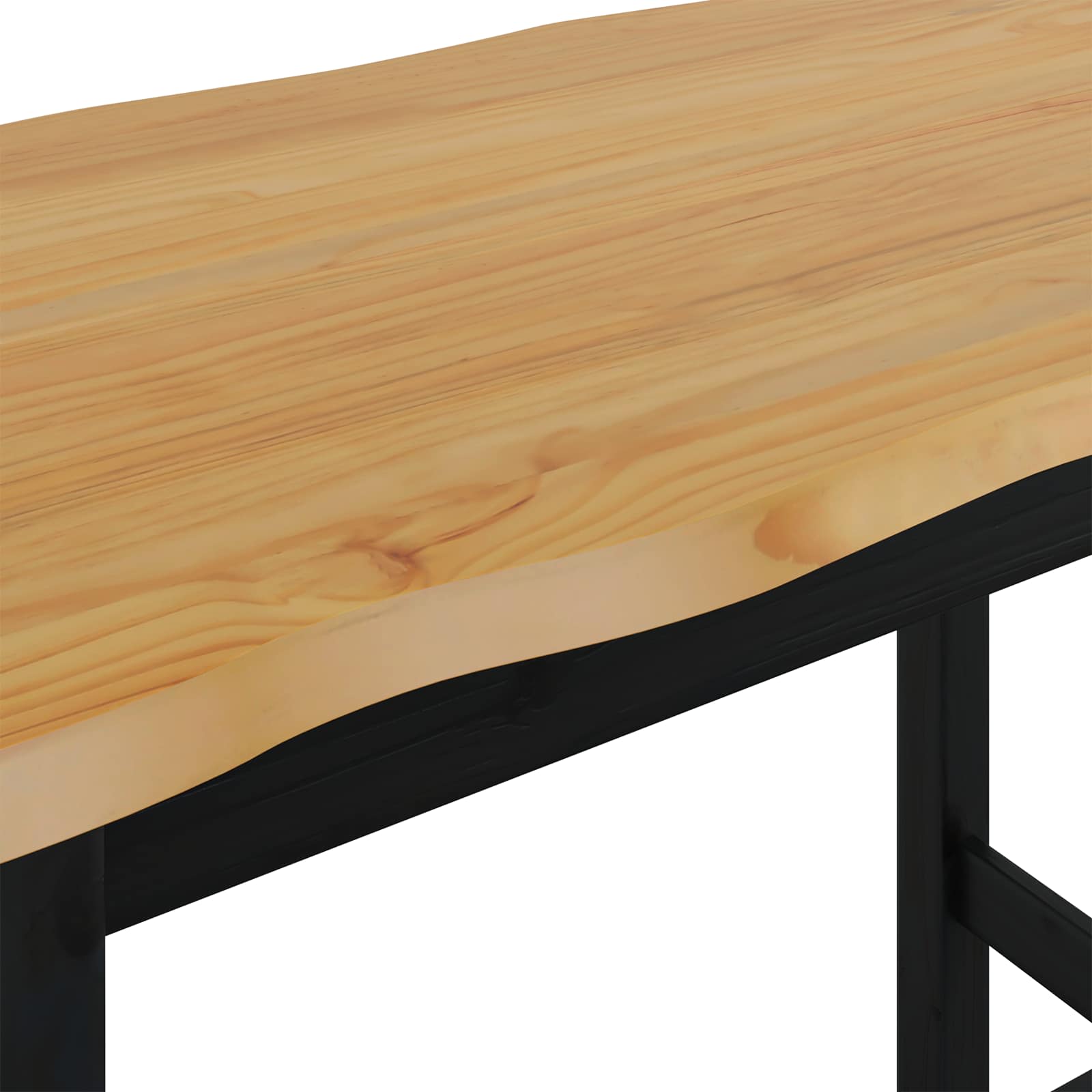 Hoge bartafel EKAI Zwart 112 x 70 x 91 cm Massief grenenhout is nu te koop bij PeponiXL, paradijselijk wonen!