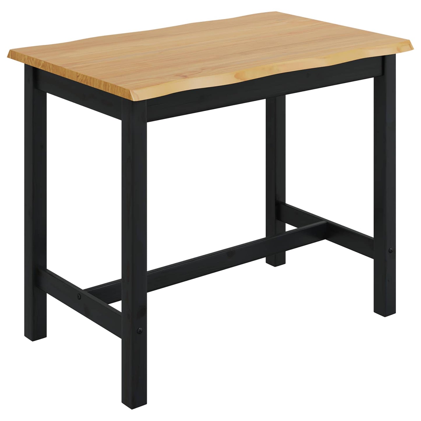 Hoge bartafel EKAI Zwart 112 x 70 x 91 cm Massief grenenhout is nu te koop bij PeponiXL, paradijselijk wonen!