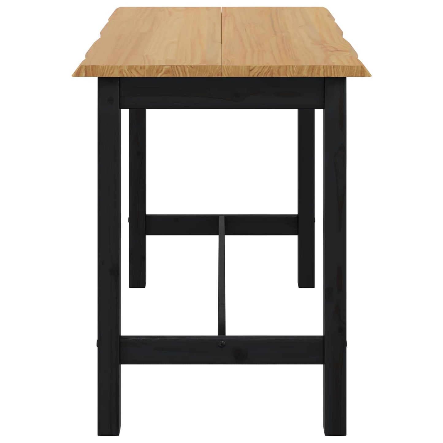 Hoge bartafel EKAI Zwart 112 x 70 x 91 cm Massief grenenhout is nu te koop bij PeponiXL, paradijselijk wonen!
