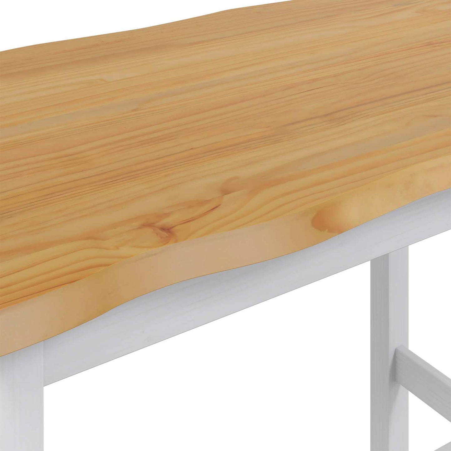 Hoge bartafel EKAI Wit 112 x 70 x 91 cm Massief grenenhout is nu te koop bij PeponiXL, paradijselijk wonen!