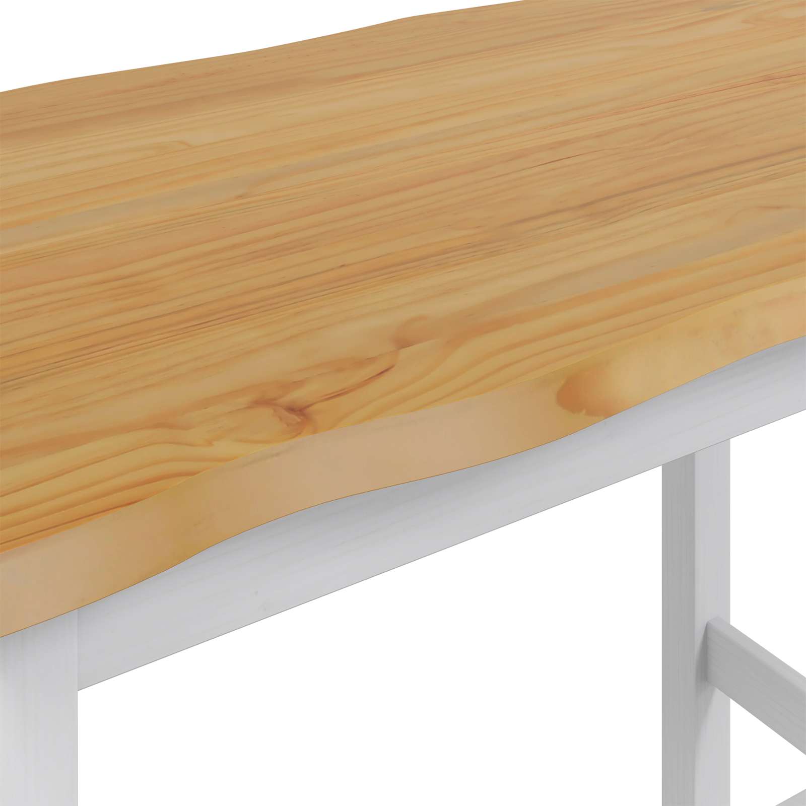 Hoge bartafel EKAI Wit 112 x 70 x 91 cm Massief grenenhout is nu te koop bij PeponiXL, paradijselijk wonen!