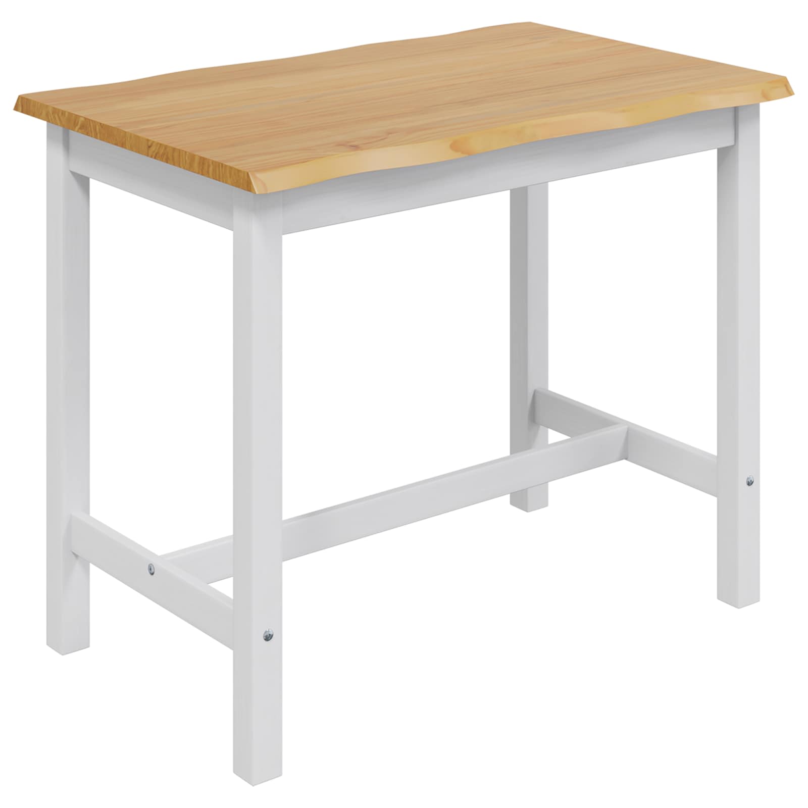 Hoge bartafel EKAI Wit 112 x 70 x 91 cm Massief grenenhout is nu te koop bij PeponiXL, paradijselijk wonen!
