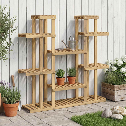 Plantenstandaard Wit 123 x 25 x 114,5 cm Massief Acaciahout is nu te koop bij PeponiXL, paradijselijk wonen!