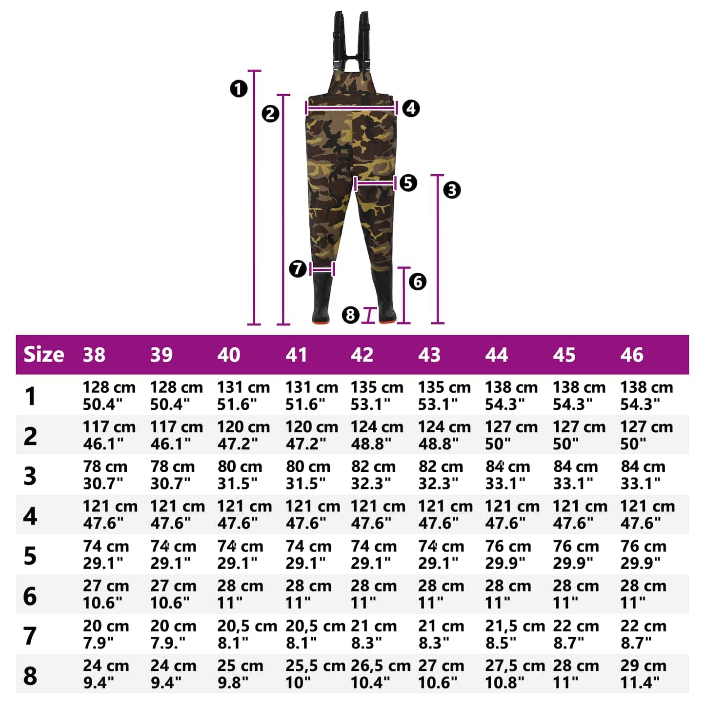 Chest Waders met laarzen PVC gecoate polyester Afmeting 38 is nu te koop bij PeponiXL, paradijselijk wonen!