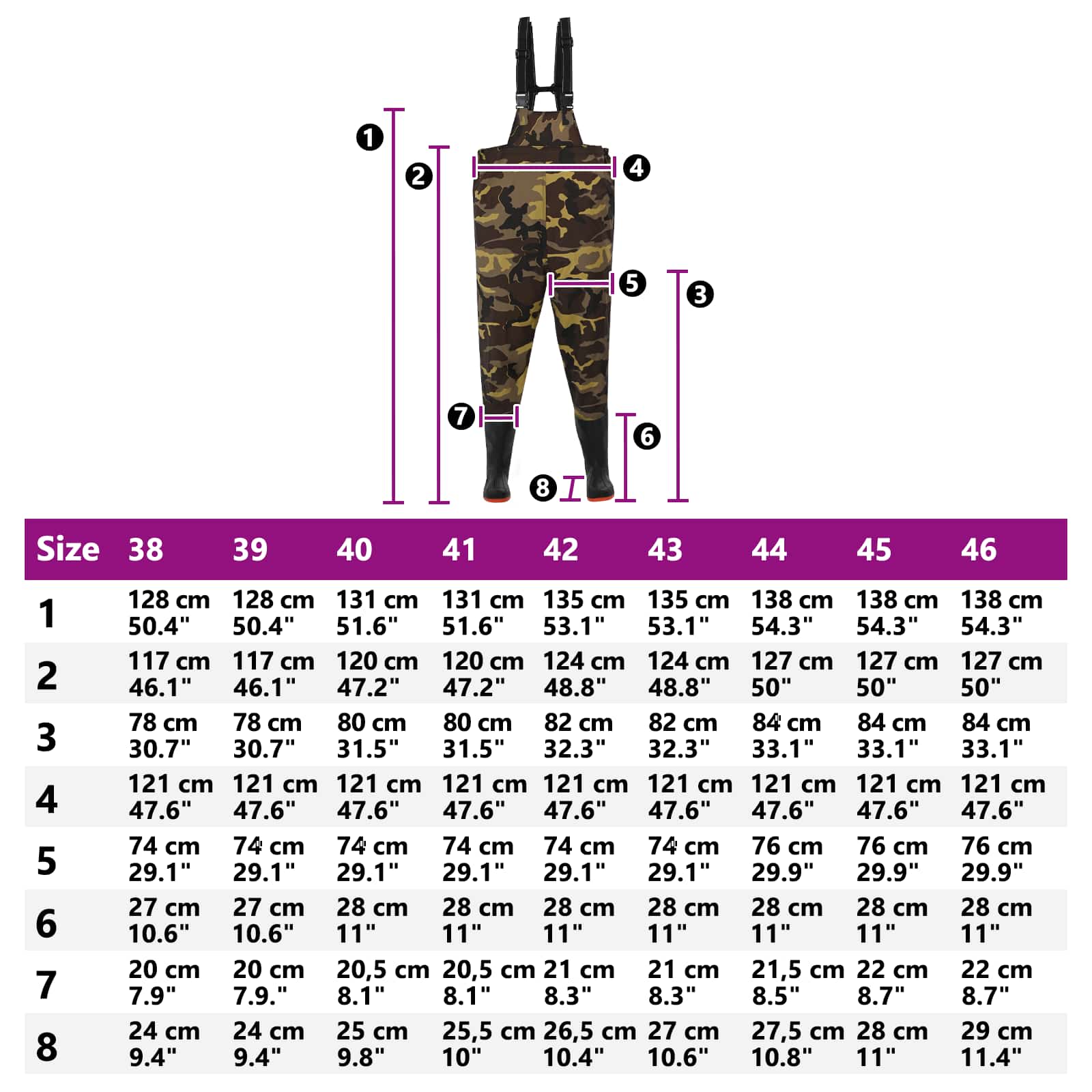 Chest Waders met laarzen PVC gecoate polyester Afmeting 38 is nu te koop bij PeponiXL, paradijselijk wonen!