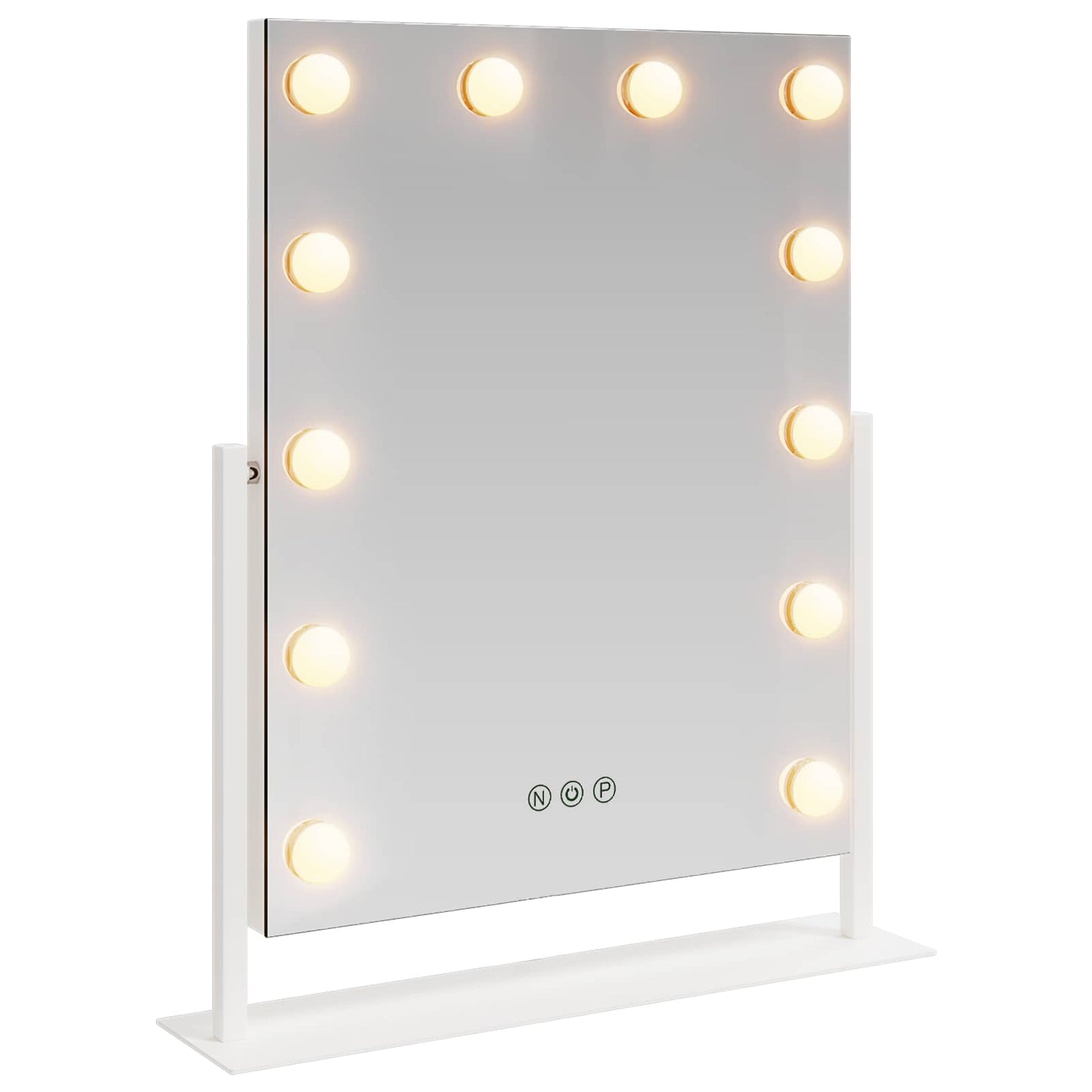 LED Make-up Spiegel Wit 44 x 10 x 53 cm Glas en Staal is nu te koop bij PeponiXL, paradijselijk wonen!