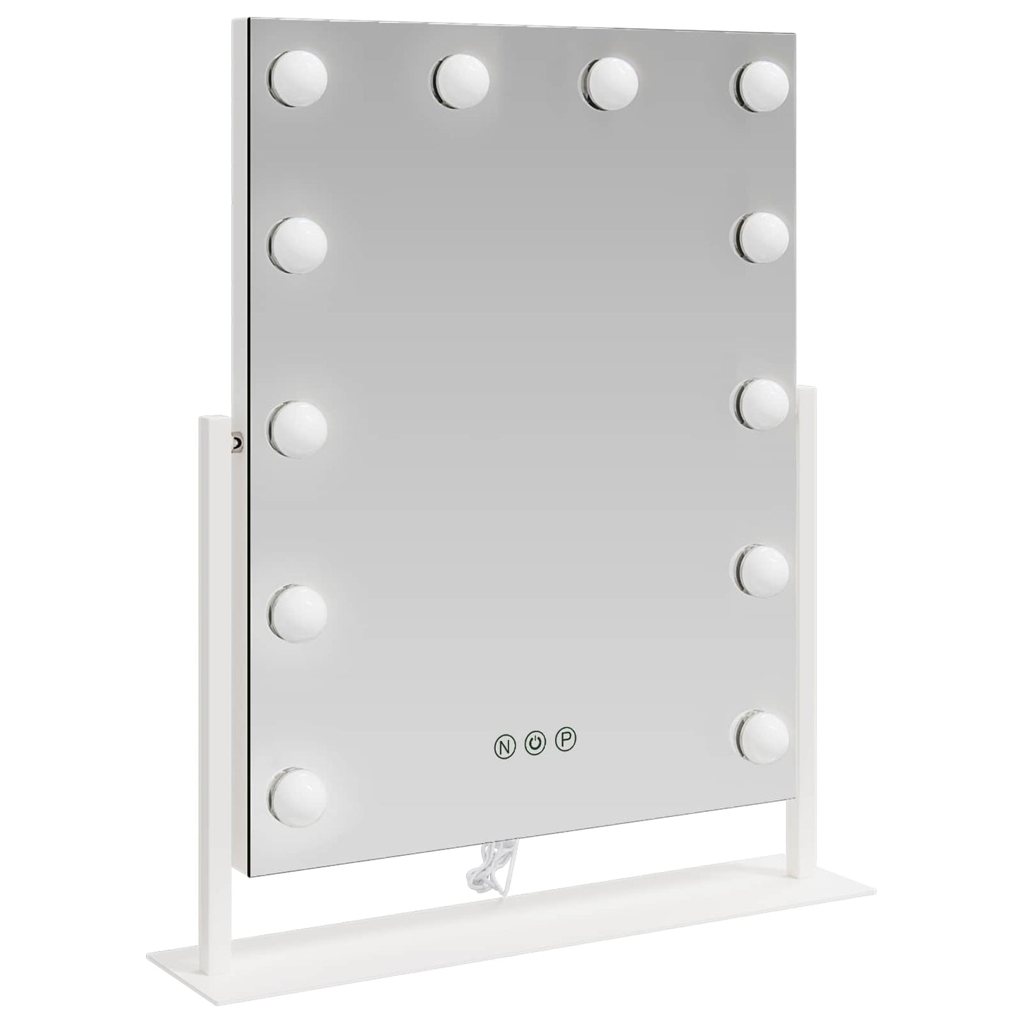 LED Make-up Spiegel Wit 44 x 10 x 53 cm Glas en Staal is nu te koop bij PeponiXL, paradijselijk wonen!